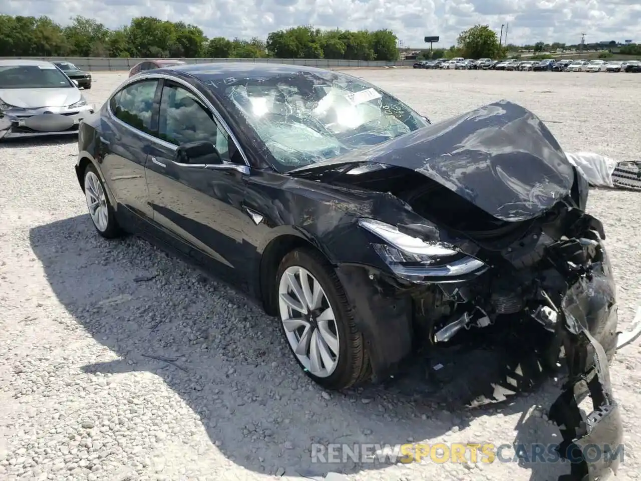 1 Photograph of a damaged car 5YJ3E1EB3LF600466 TESLA MODEL 3 2020