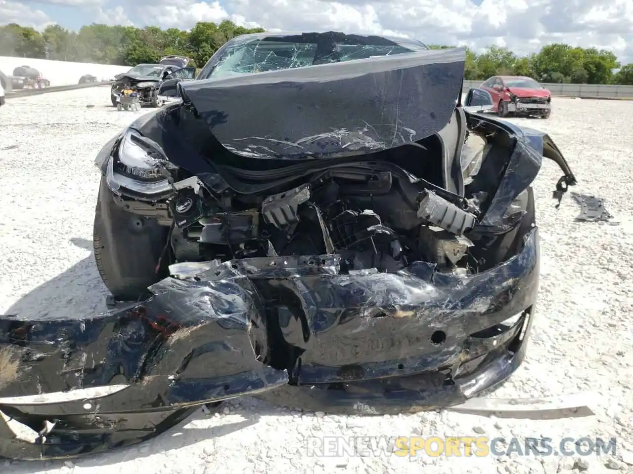 9 Photograph of a damaged car 5YJ3E1EB3LF600466 TESLA MODEL 3 2020