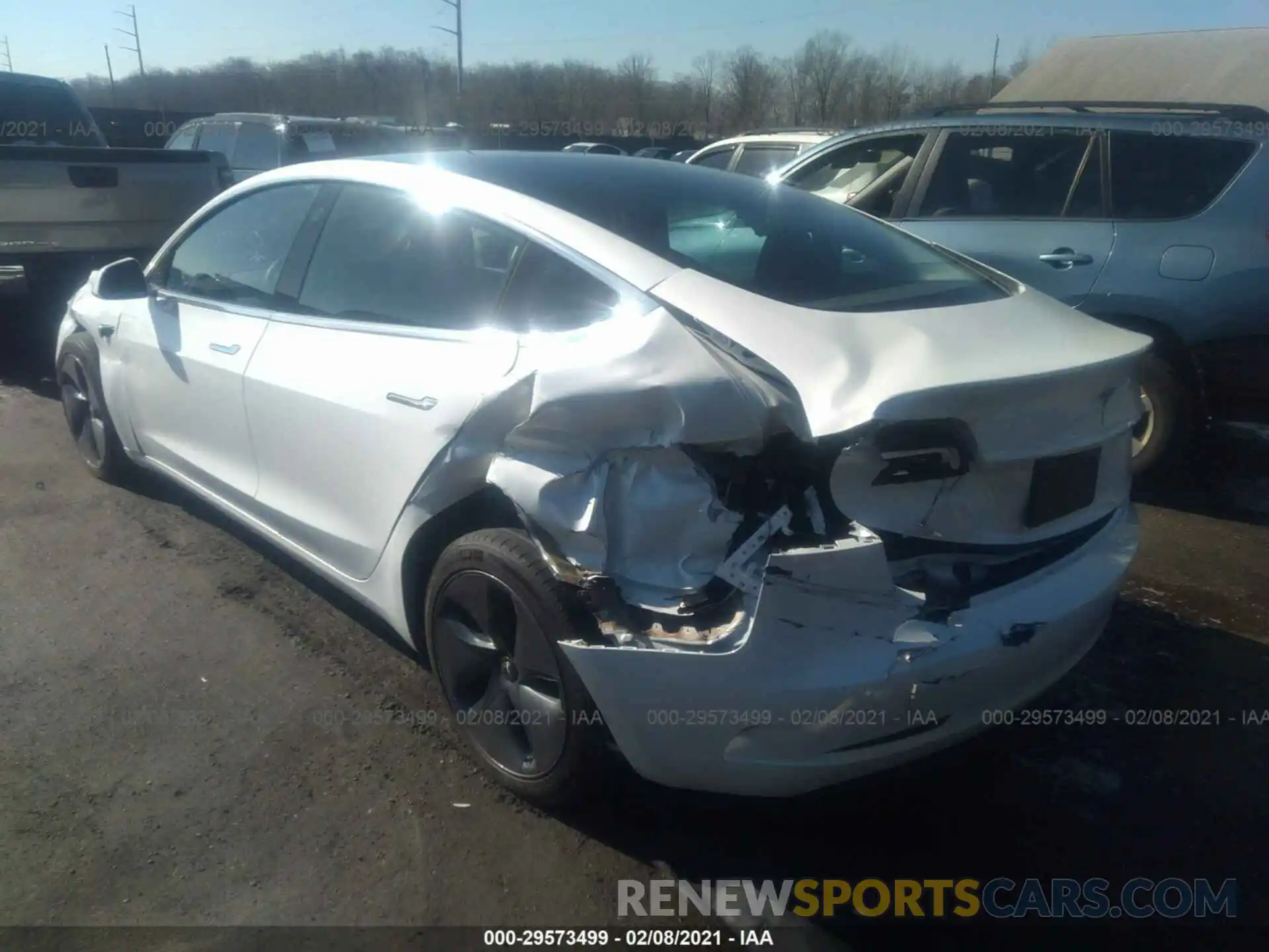 3 Photograph of a damaged car 5YJ3E1EB3LF618580 TESLA MODEL 3 2020