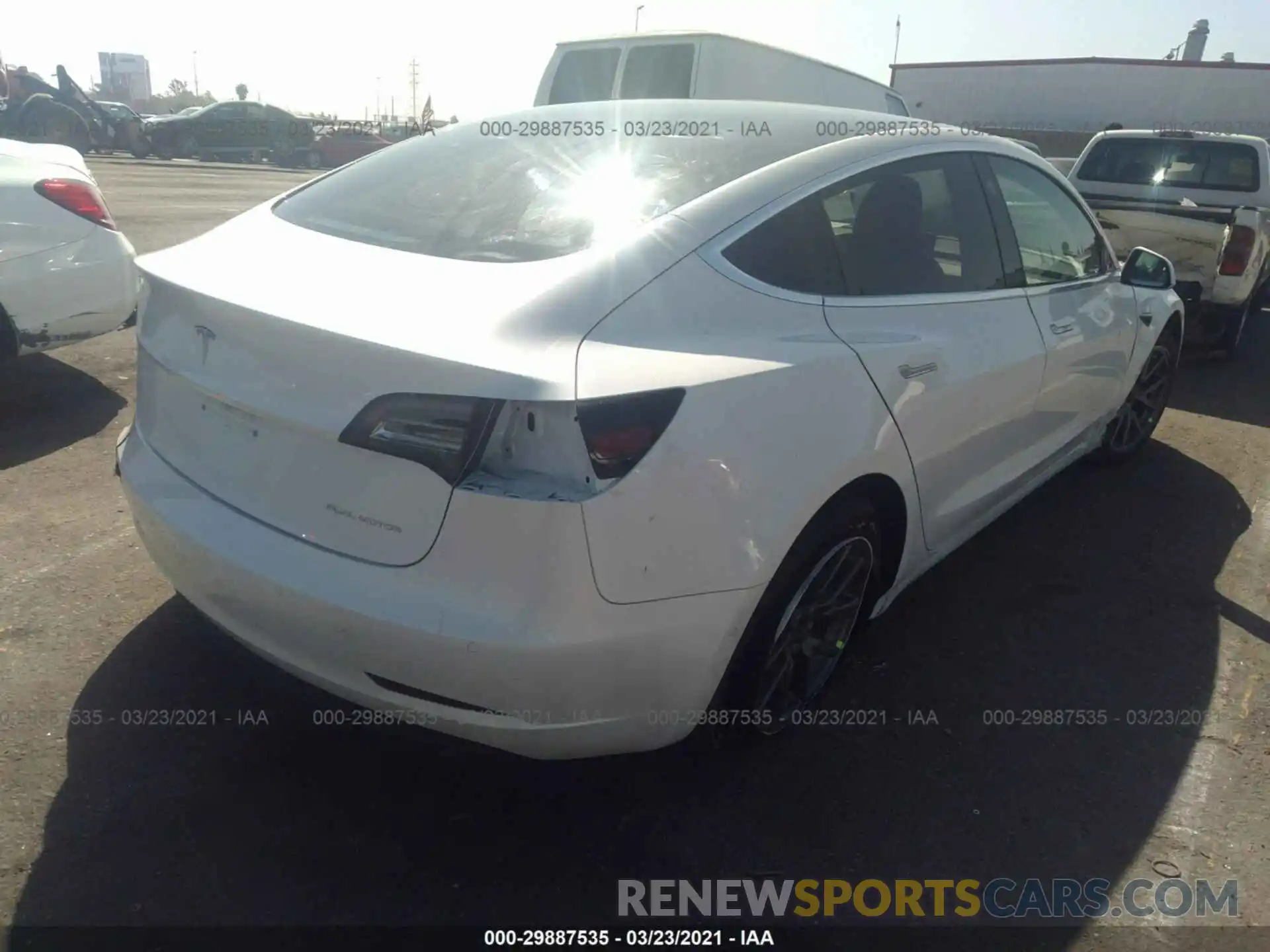 4 Photograph of a damaged car 5YJ3E1EB3LF619664 TESLA MODEL 3 2020