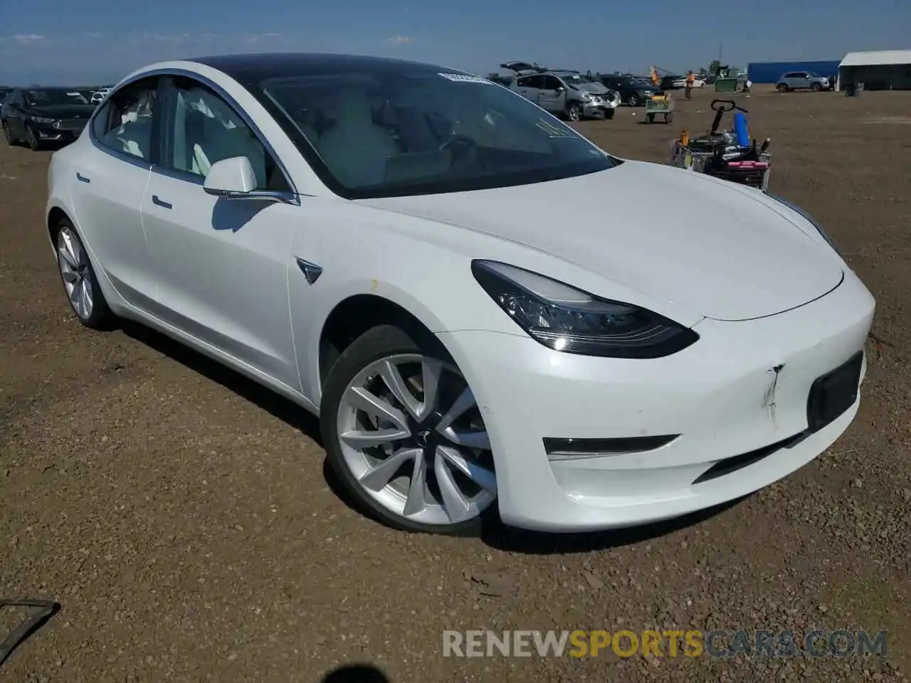 1 Photograph of a damaged car 5YJ3E1EB3LF622614 TESLA MODEL 3 2020