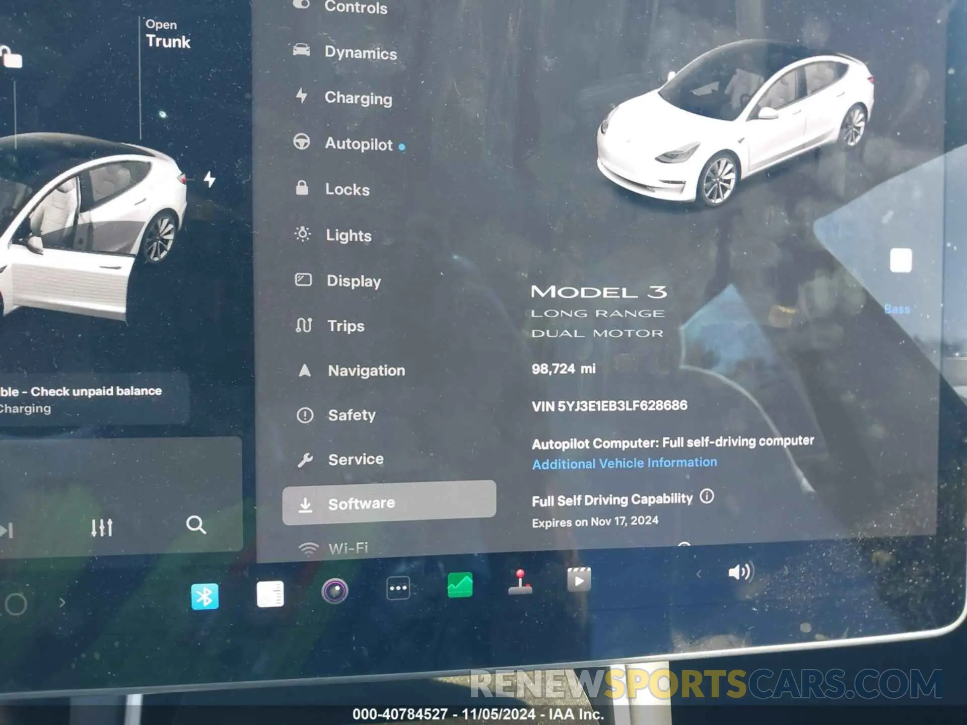 7 Photograph of a damaged car 5YJ3E1EB3LF628686 TESLA MODEL 3 2020