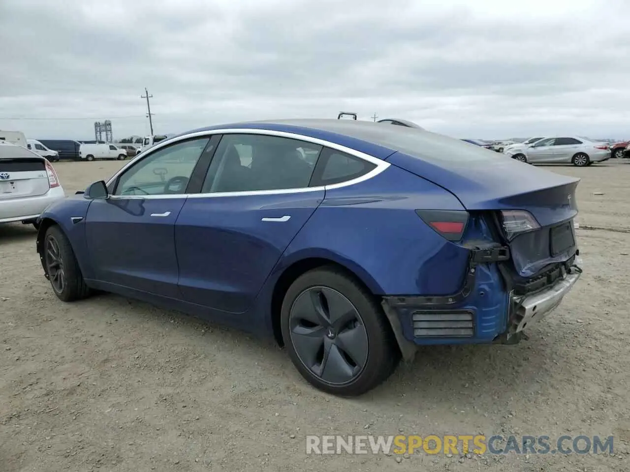 2 Photograph of a damaged car 5YJ3E1EB3LF635752 TESLA MODEL 3 2020