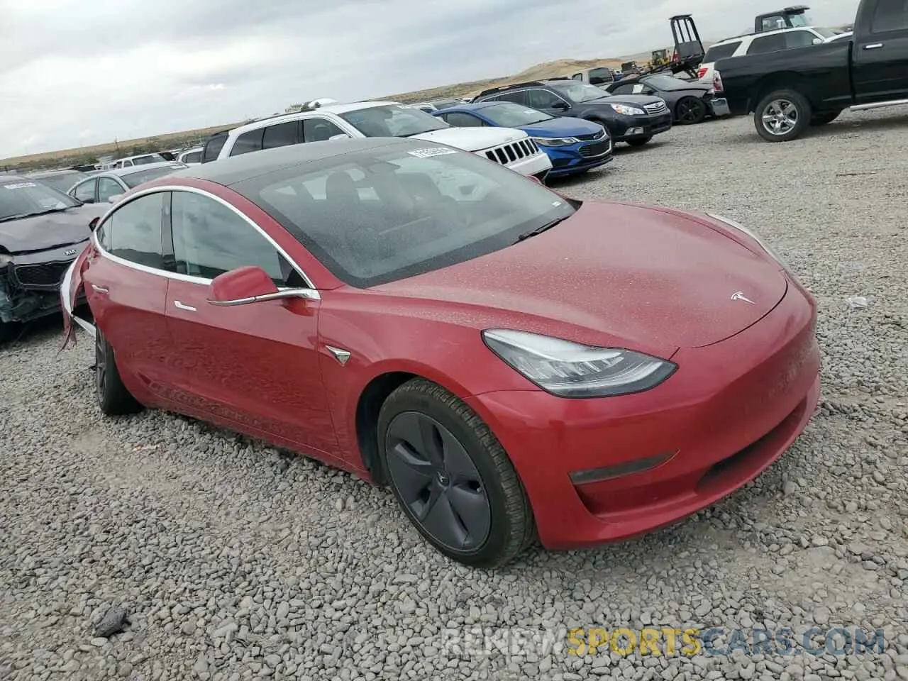 4 Photograph of a damaged car 5YJ3E1EB3LF635847 TESLA MODEL 3 2020