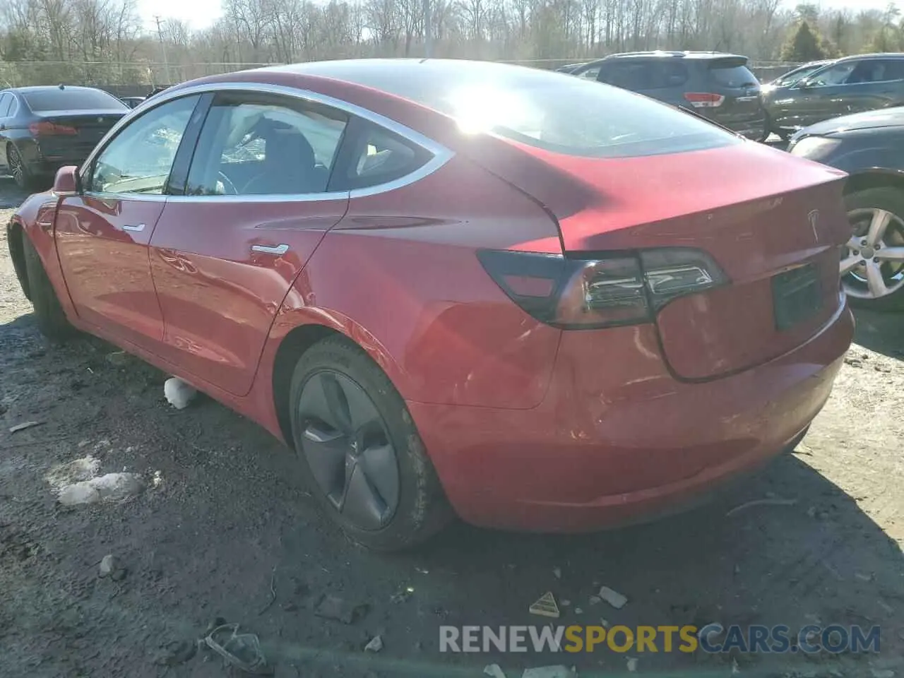 2 Photograph of a damaged car 5YJ3E1EB3LF635878 TESLA MODEL 3 2020