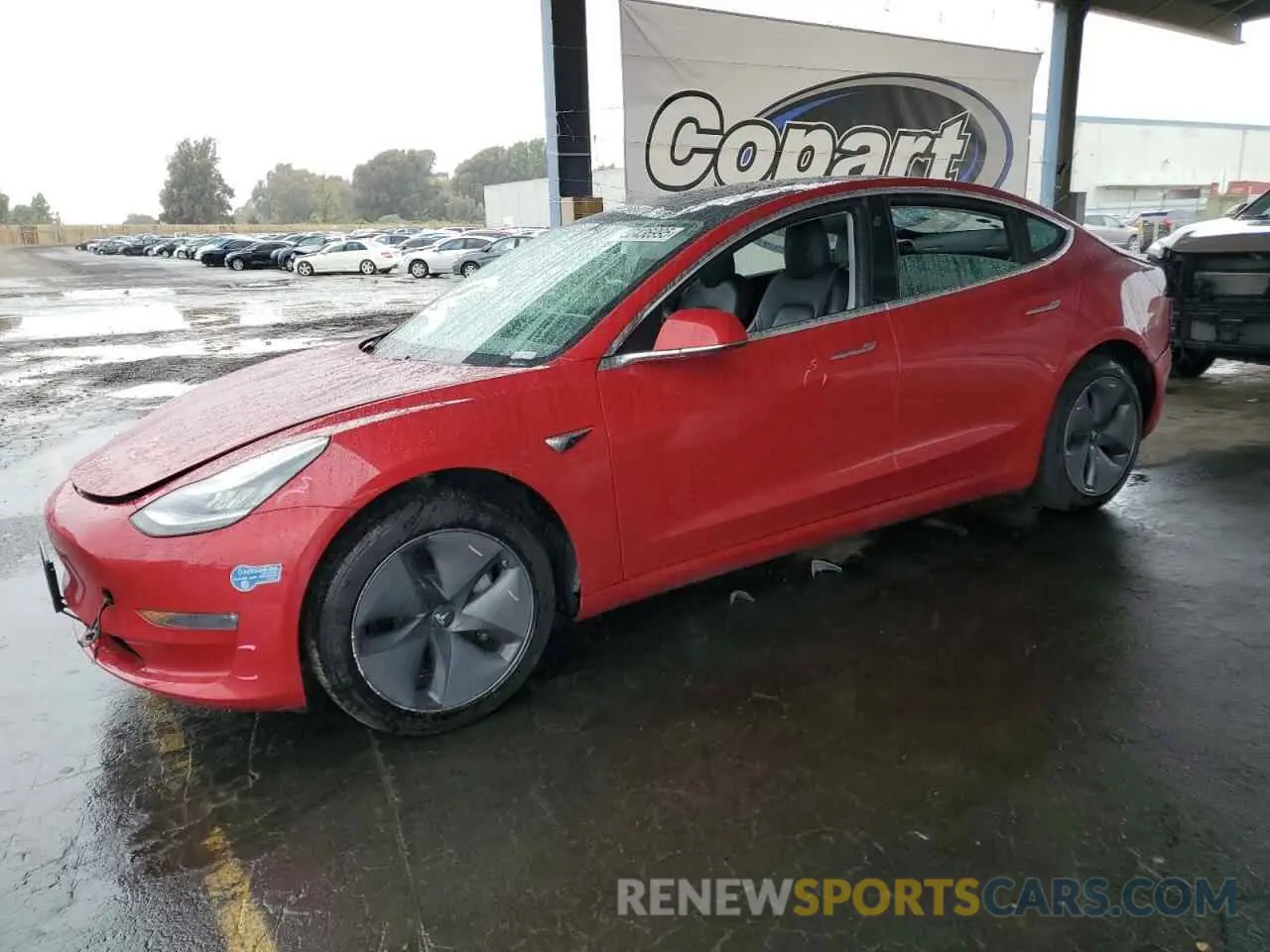 1 Photograph of a damaged car 5YJ3E1EB3LF646301 TESLA MODEL 3 2020