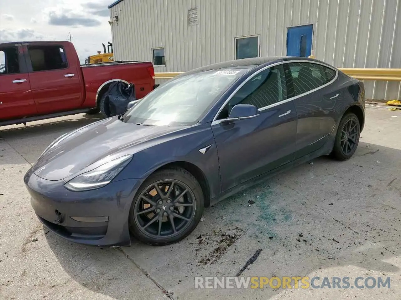 1 Photograph of a damaged car 5YJ3E1EB3LF734880 TESLA MODEL 3 2020