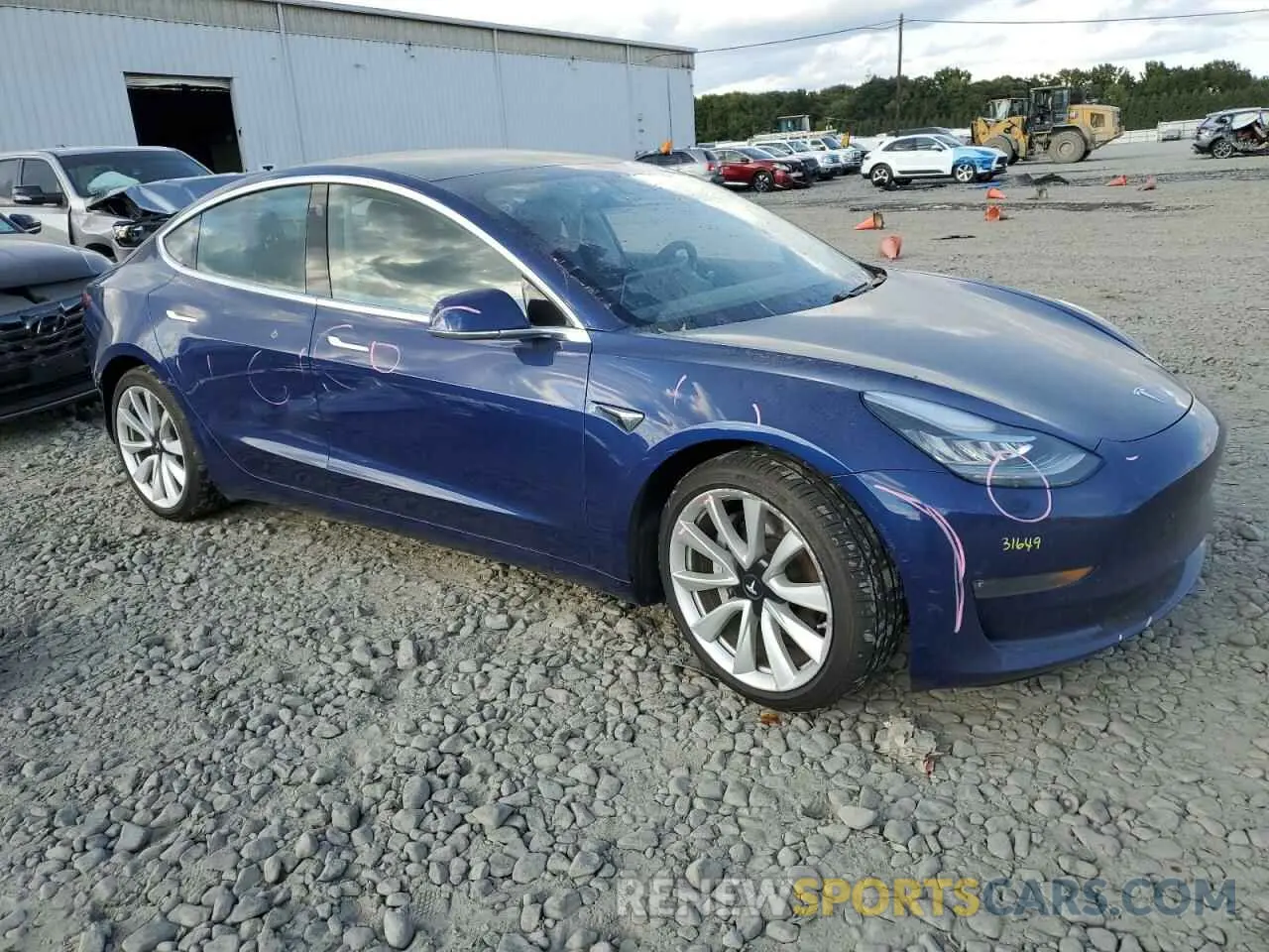 4 Photograph of a damaged car 5YJ3E1EB3LF787496 TESLA MODEL 3 2020