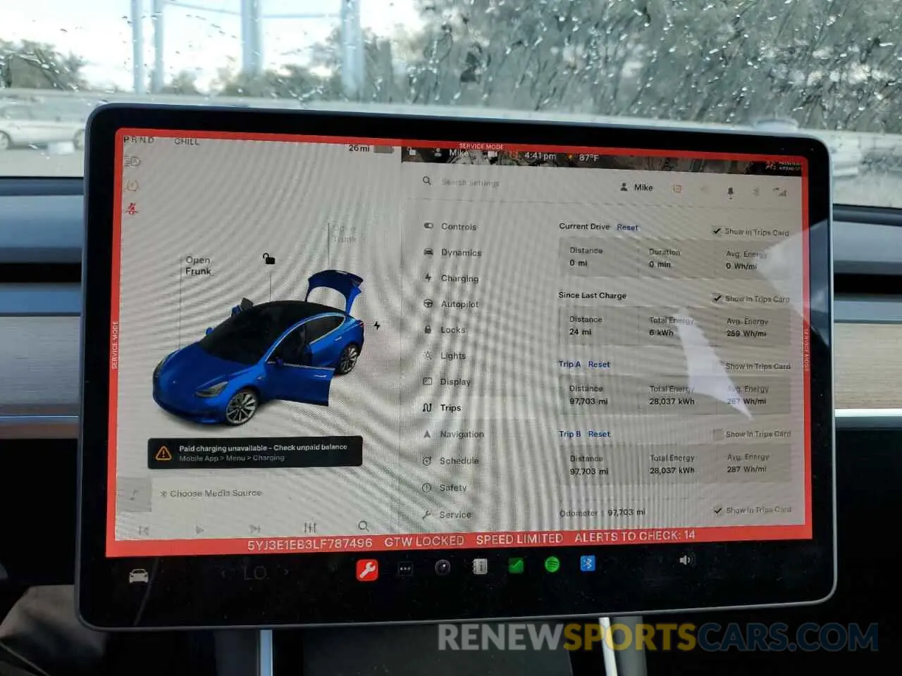 9 Photograph of a damaged car 5YJ3E1EB3LF787496 TESLA MODEL 3 2020
