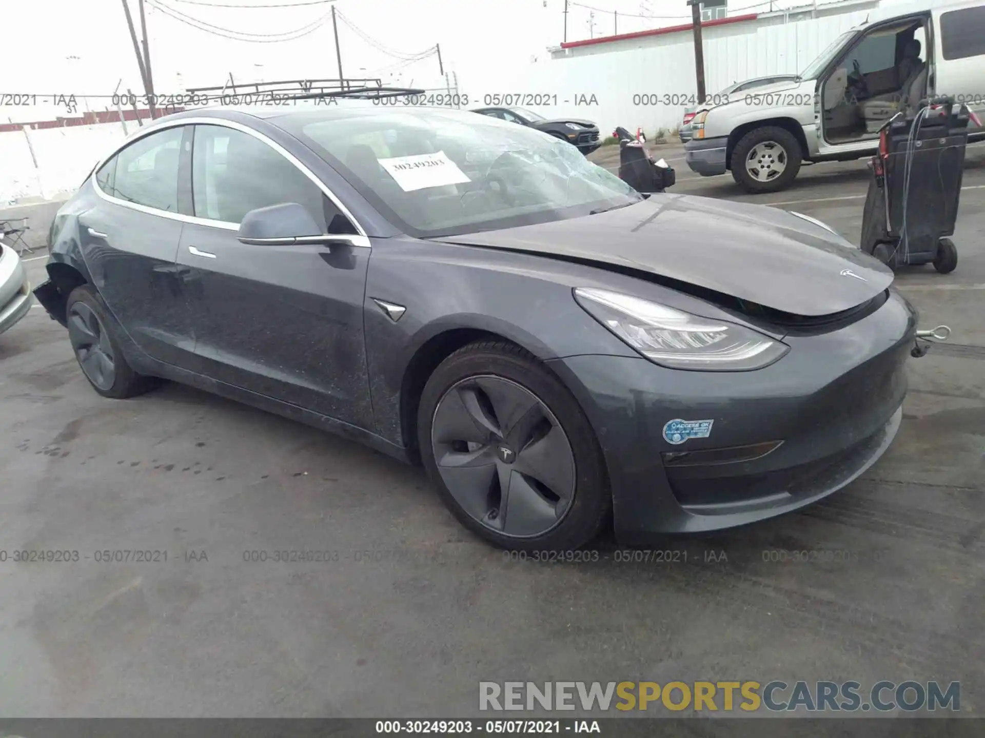 1 Photograph of a damaged car 5YJ3E1EB3LF790396 TESLA MODEL 3 2020