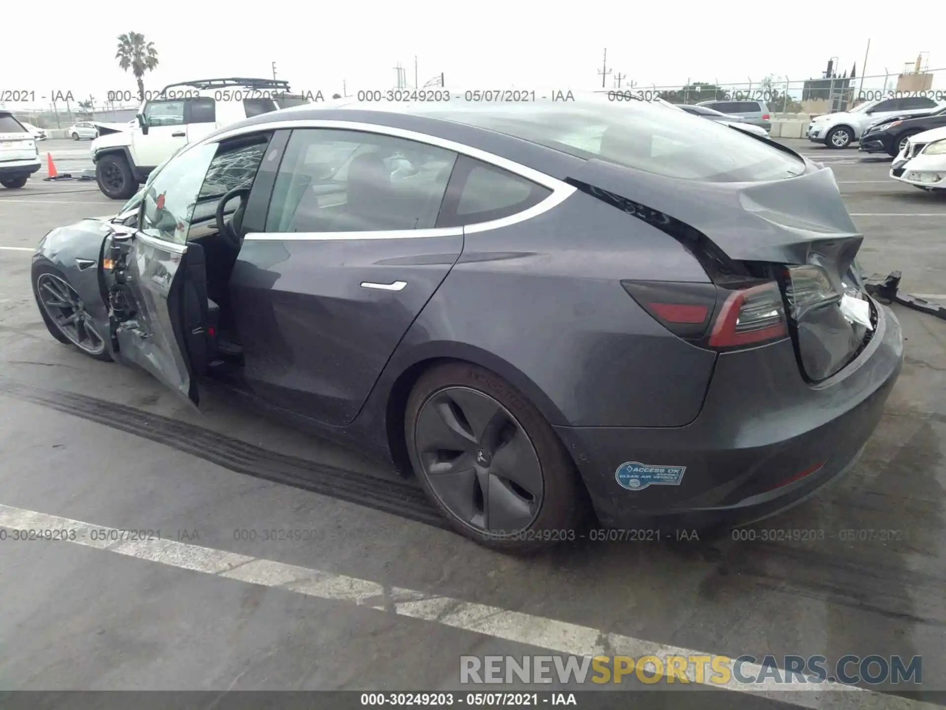 3 Photograph of a damaged car 5YJ3E1EB3LF790396 TESLA MODEL 3 2020