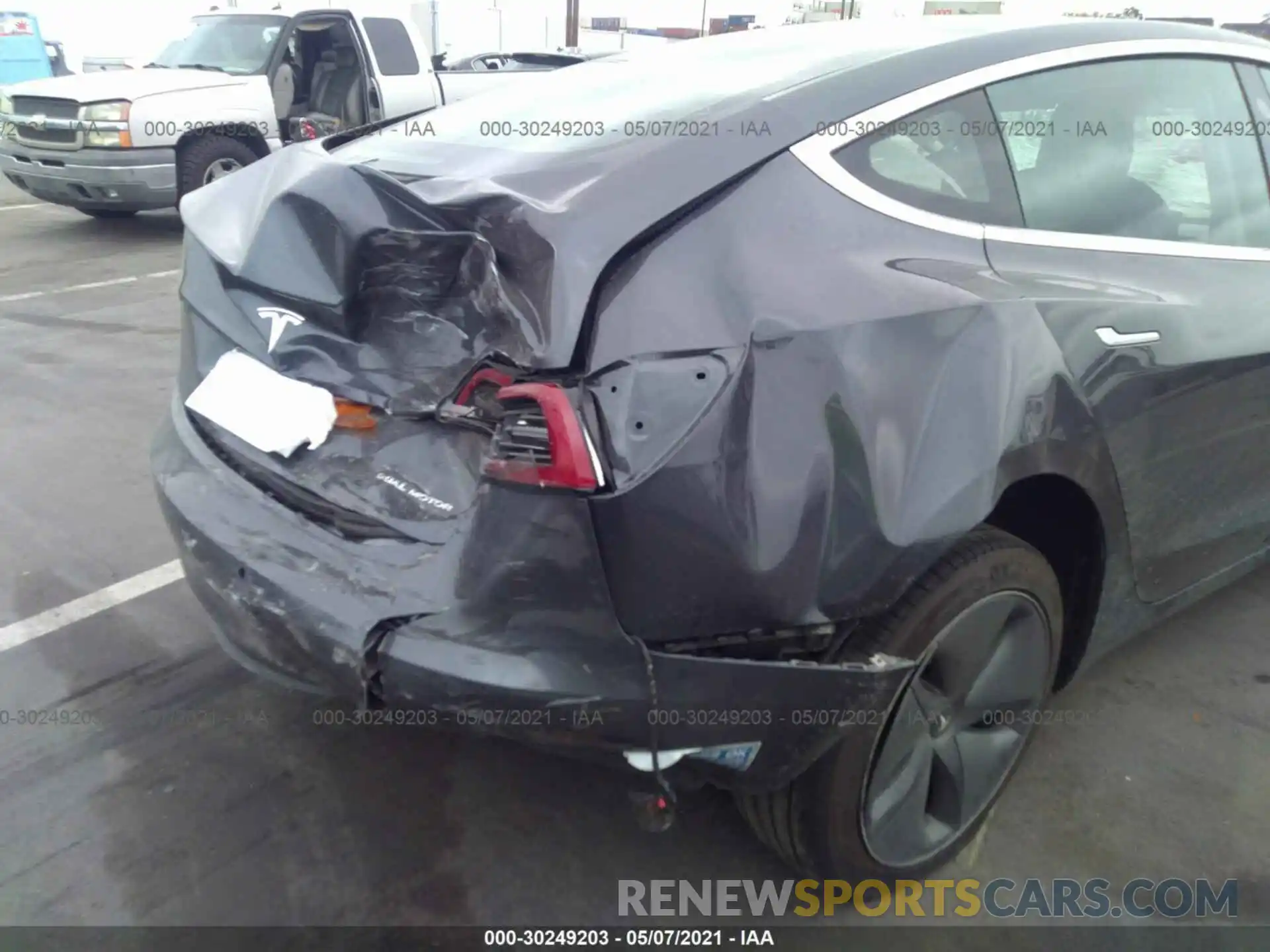 6 Photograph of a damaged car 5YJ3E1EB3LF790396 TESLA MODEL 3 2020