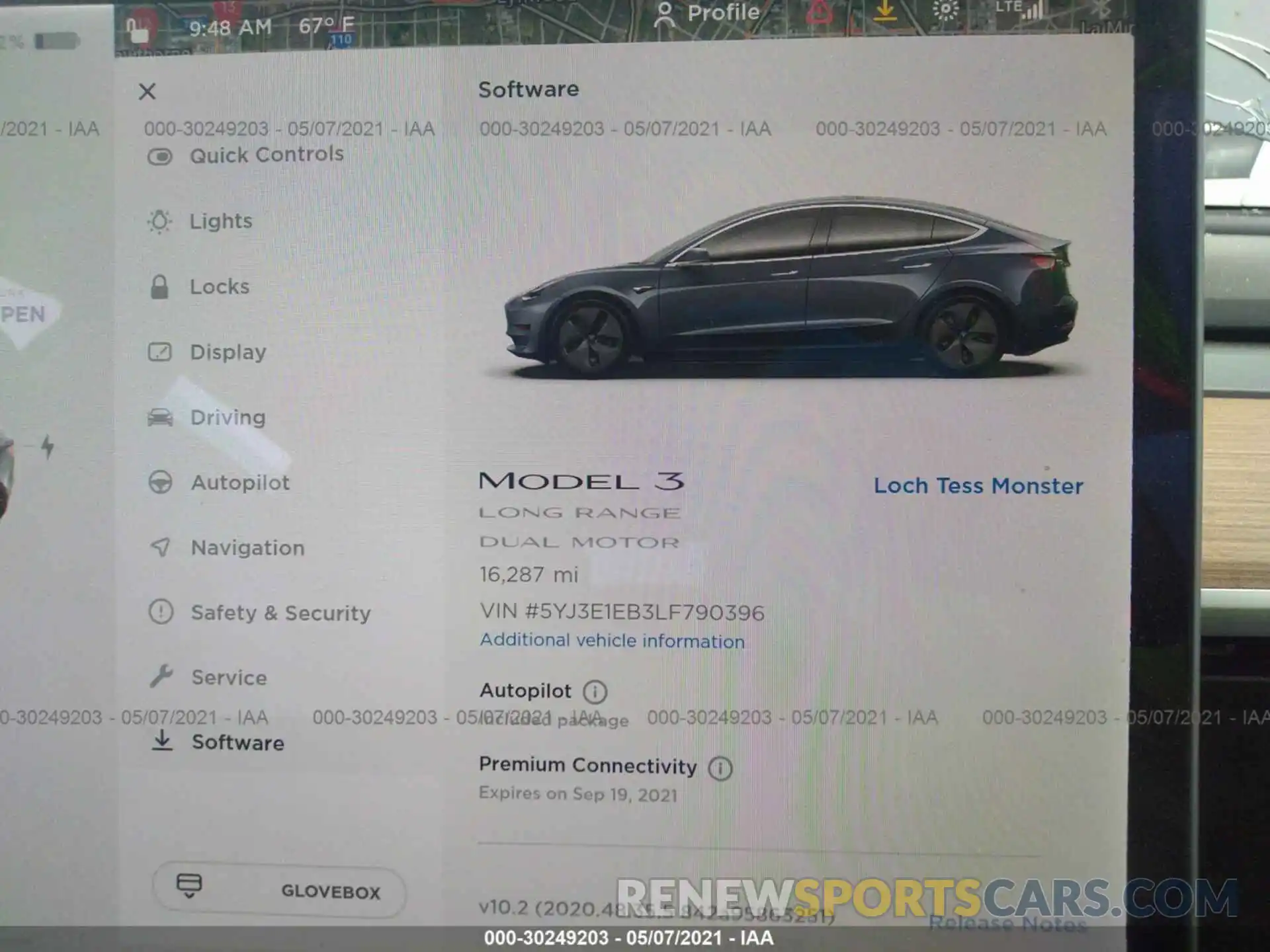 7 Photograph of a damaged car 5YJ3E1EB3LF790396 TESLA MODEL 3 2020