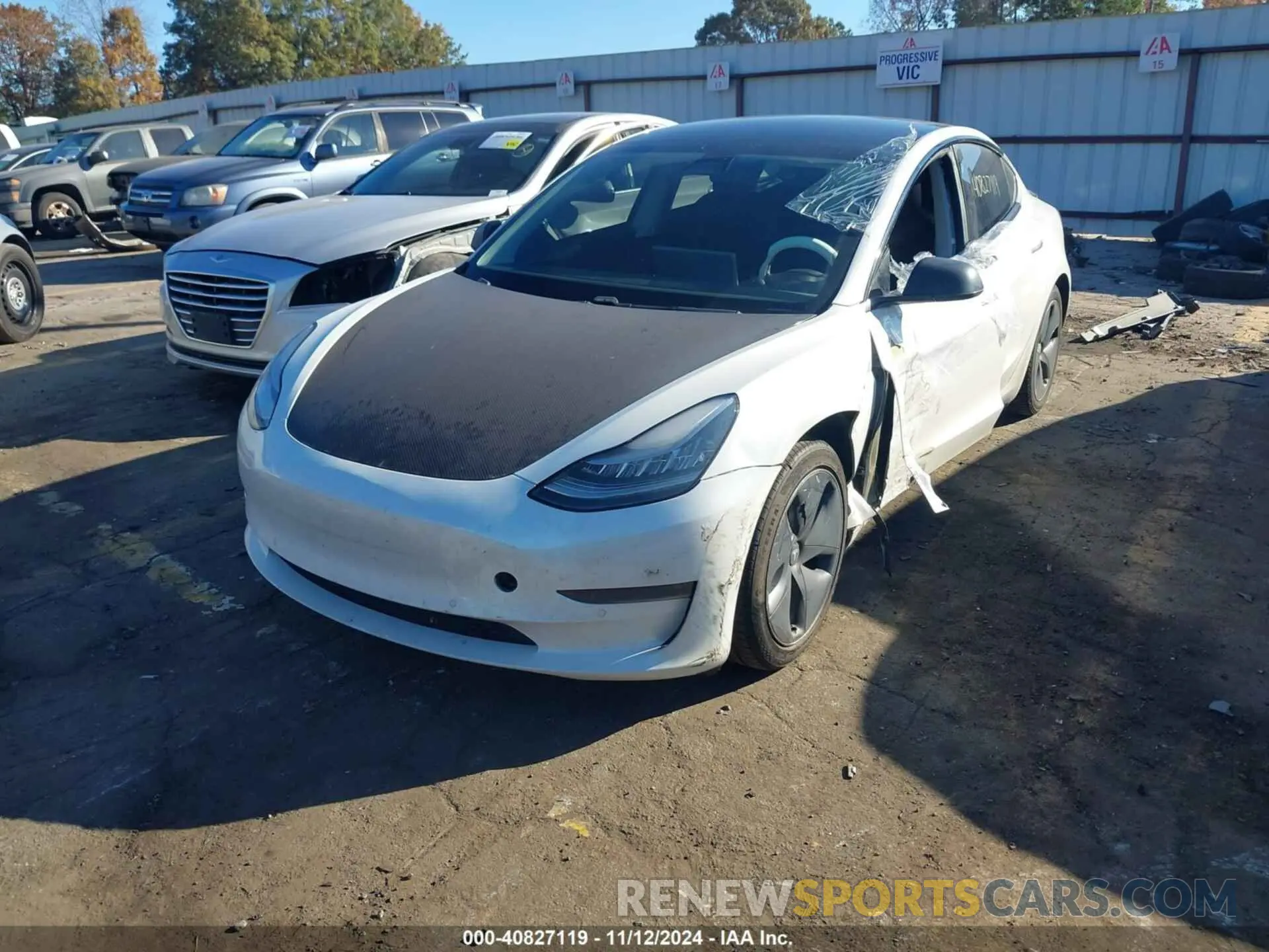 2 Photograph of a damaged car 5YJ3E1EB3LF790558 TESLA MODEL 3 2020