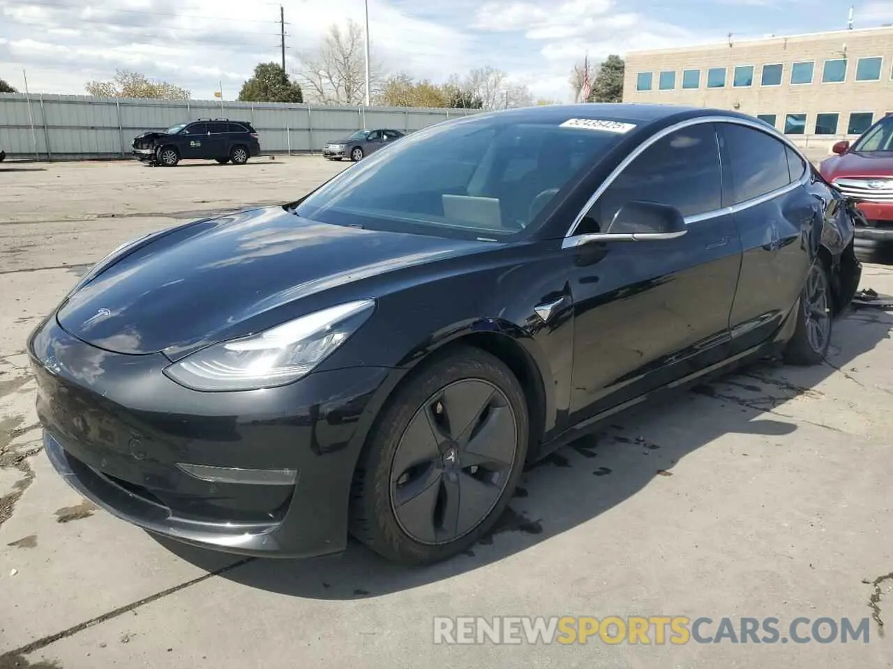 1 Photograph of a damaged car 5YJ3E1EB4LF599909 TESLA MODEL 3 2020