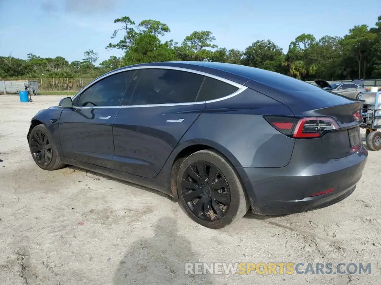 2 Photograph of a damaged car 5YJ3E1EB4LF601044 TESLA MODEL 3 2020