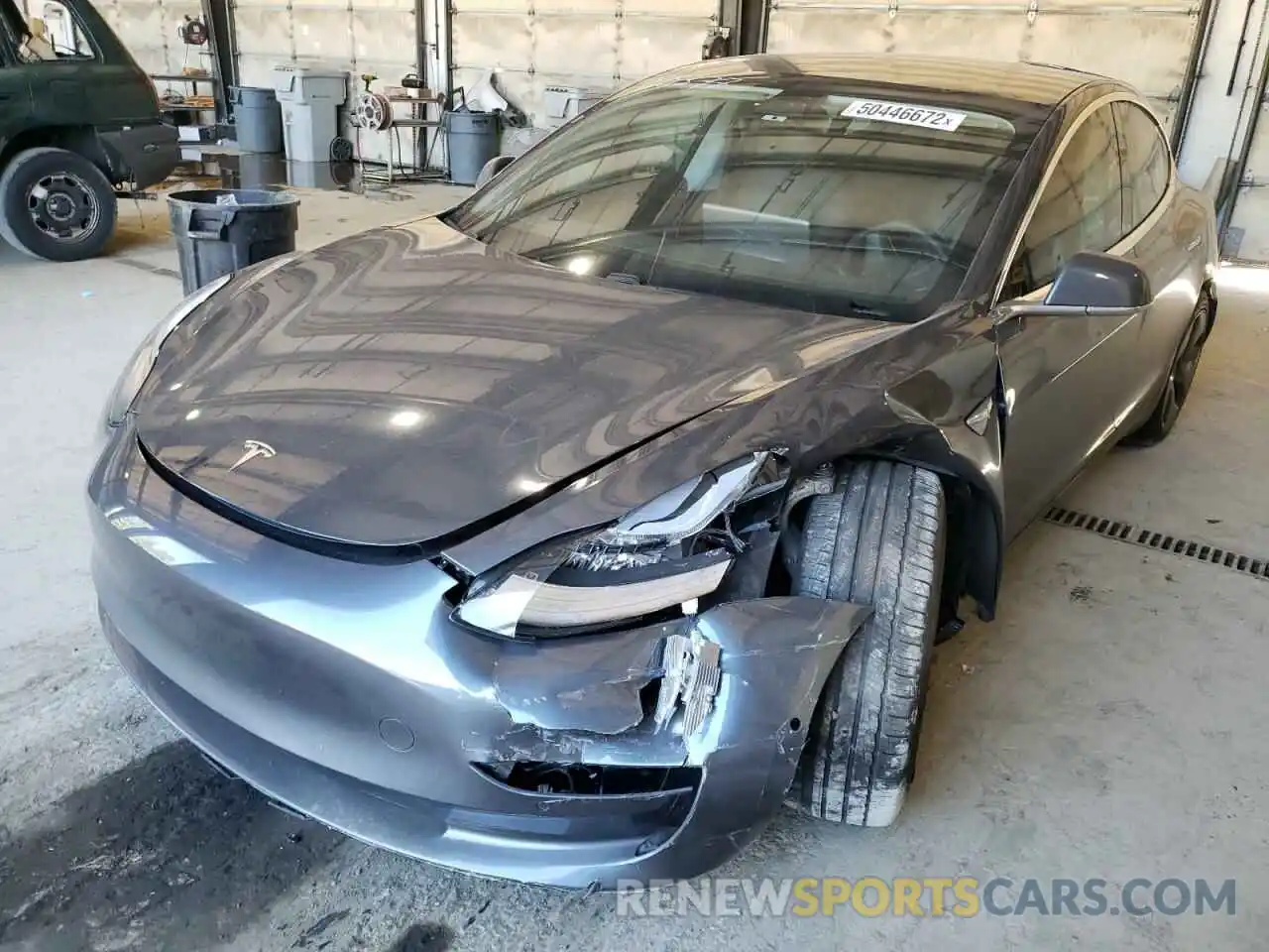 2 Photograph of a damaged car 5YJ3E1EB4LF616563 TESLA MODEL 3 2020