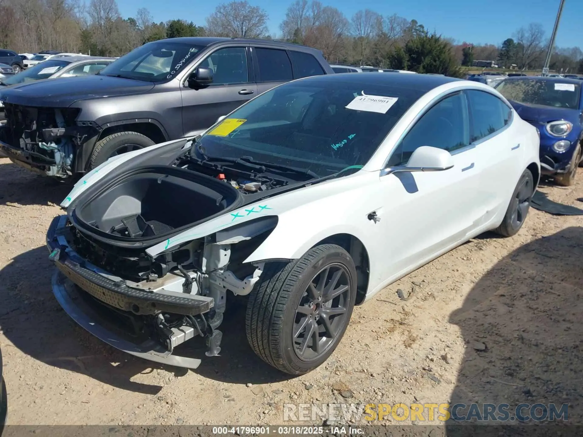 2 Photograph of a damaged car 5YJ3E1EB4LF619026 TESLA MODEL 3 2020