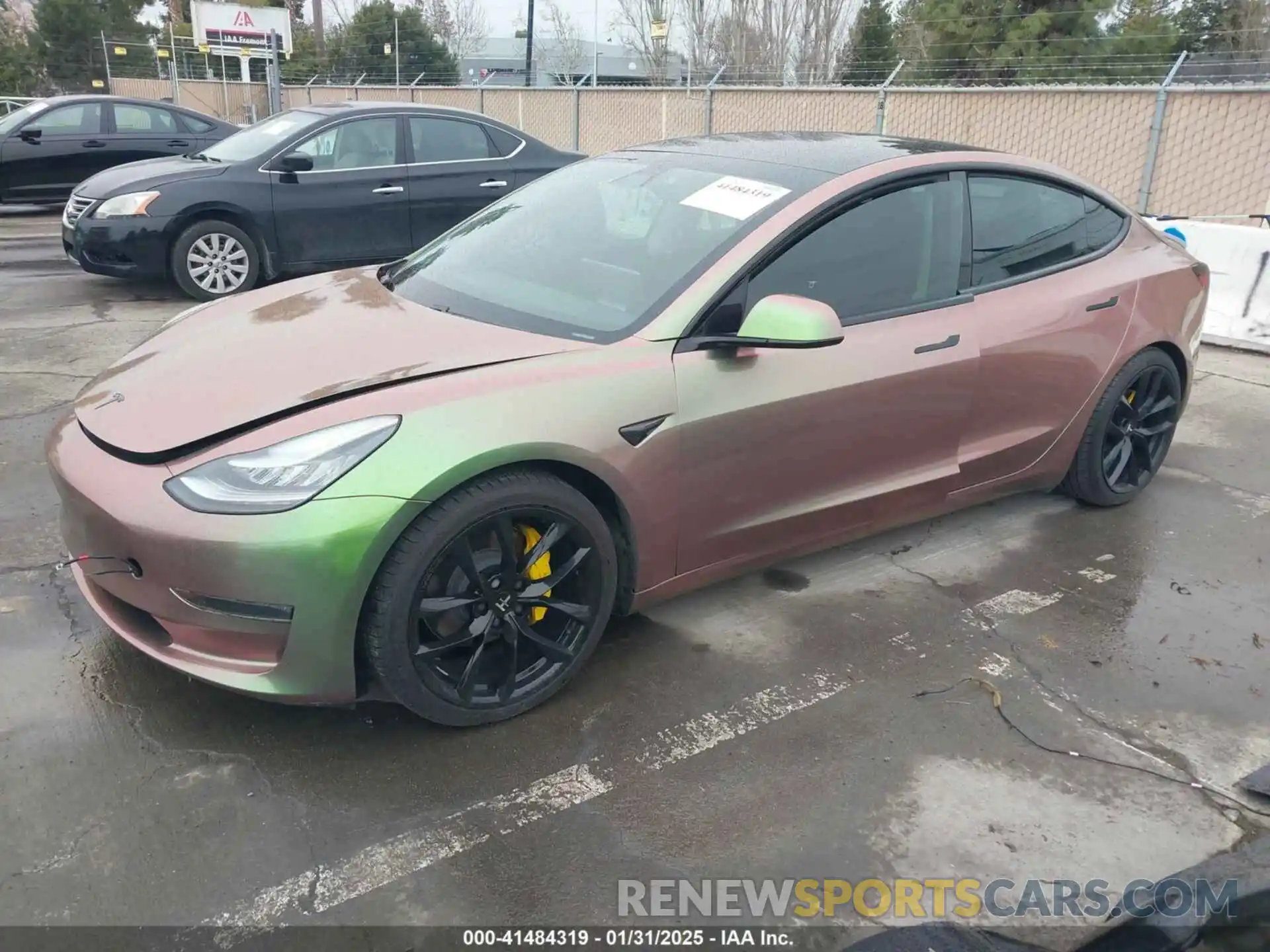 2 Photograph of a damaged car 5YJ3E1EB4LF635842 TESLA MODEL 3 2020