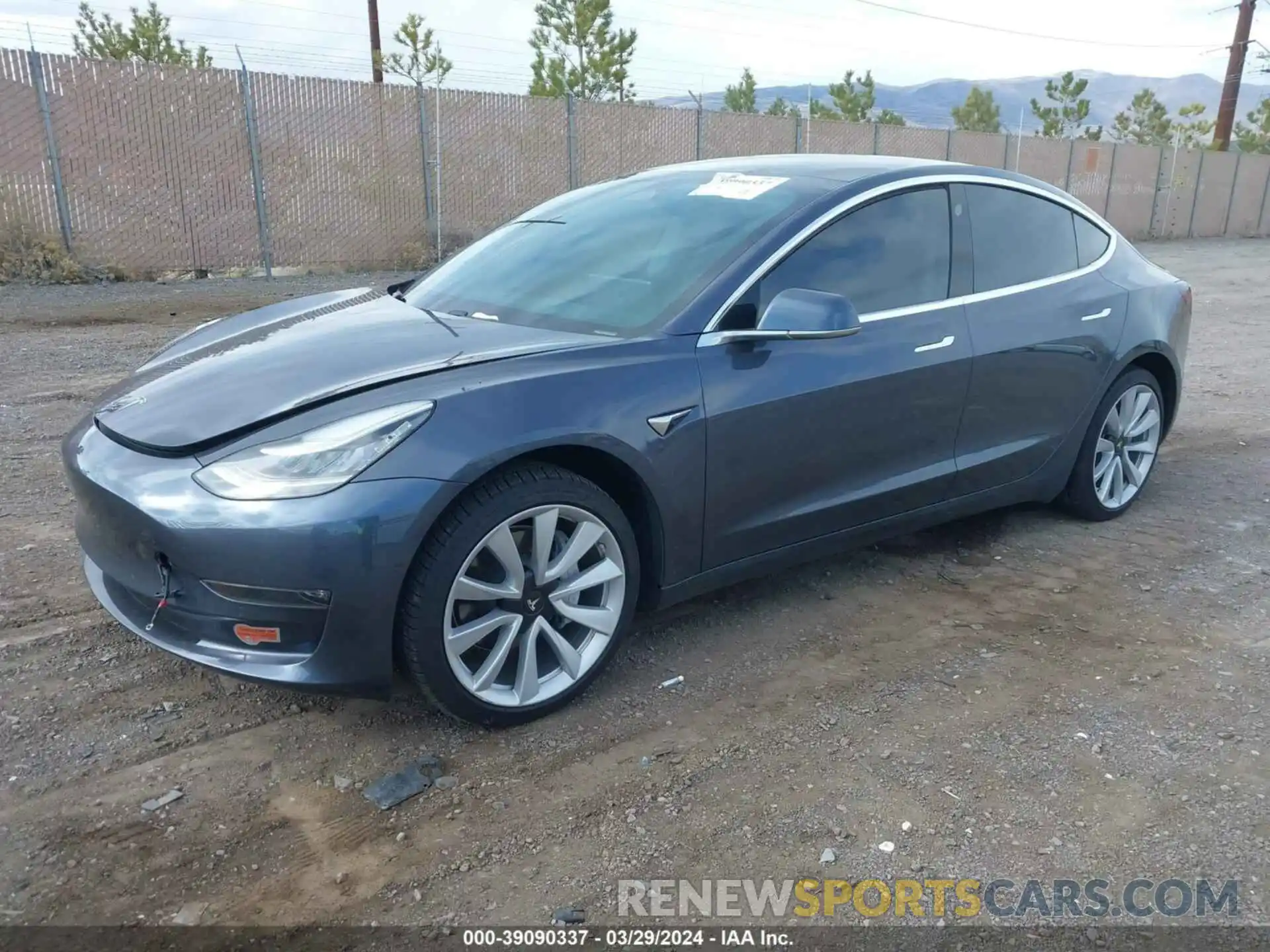 2 Photograph of a damaged car 5YJ3E1EB4LF638076 TESLA MODEL 3 2020