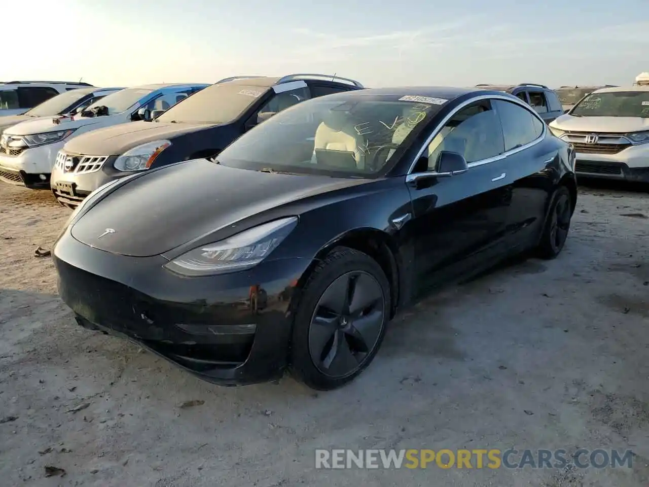 2 Photograph of a damaged car 5YJ3E1EB4LF639034 TESLA MODEL 3 2020