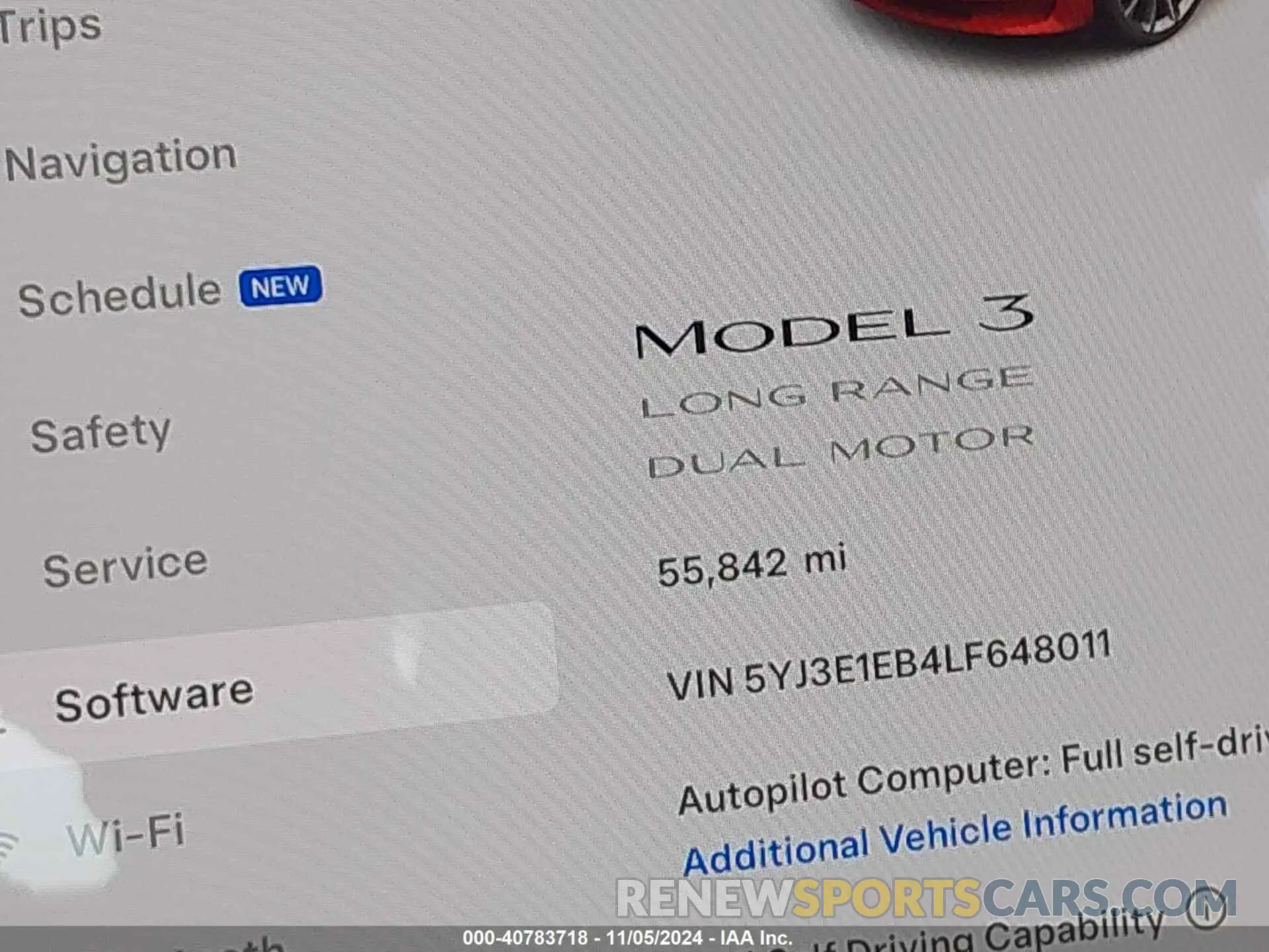 16 Photograph of a damaged car 5YJ3E1EB4LF648011 TESLA MODEL 3 2020
