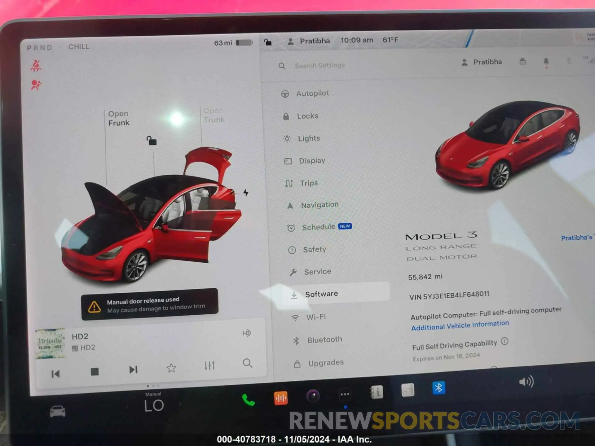 7 Photograph of a damaged car 5YJ3E1EB4LF648011 TESLA MODEL 3 2020