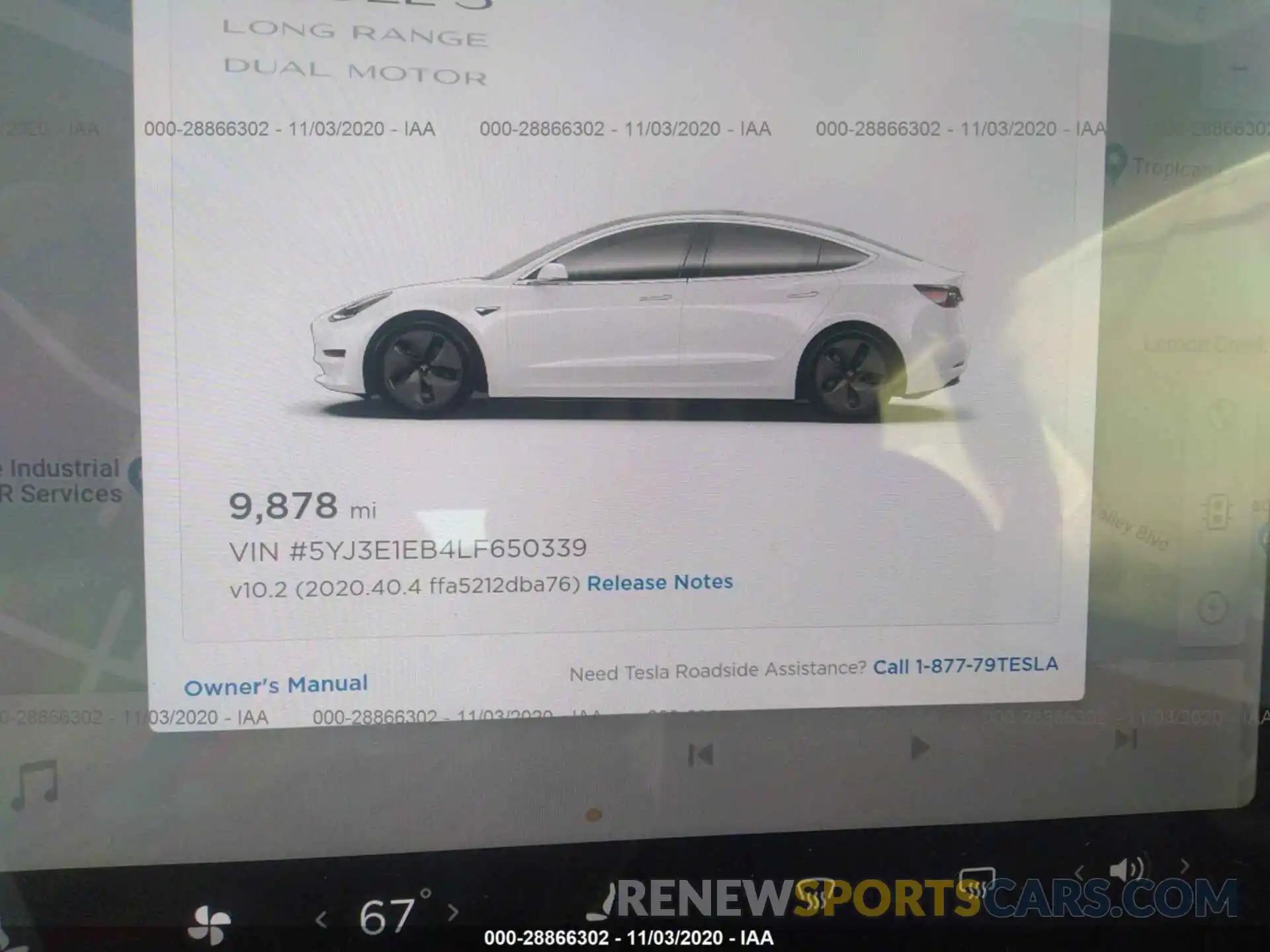 7 Photograph of a damaged car 5YJ3E1EB4LF650339 TESLA MODEL 3 2020