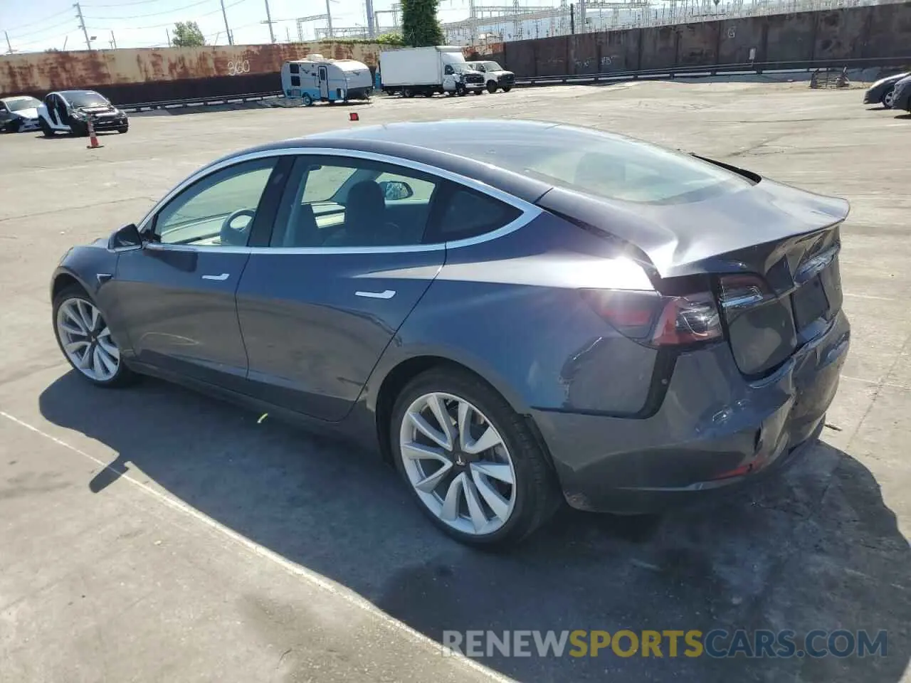 2 Photograph of a damaged car 5YJ3E1EB4LF650955 TESLA MODEL 3 2020