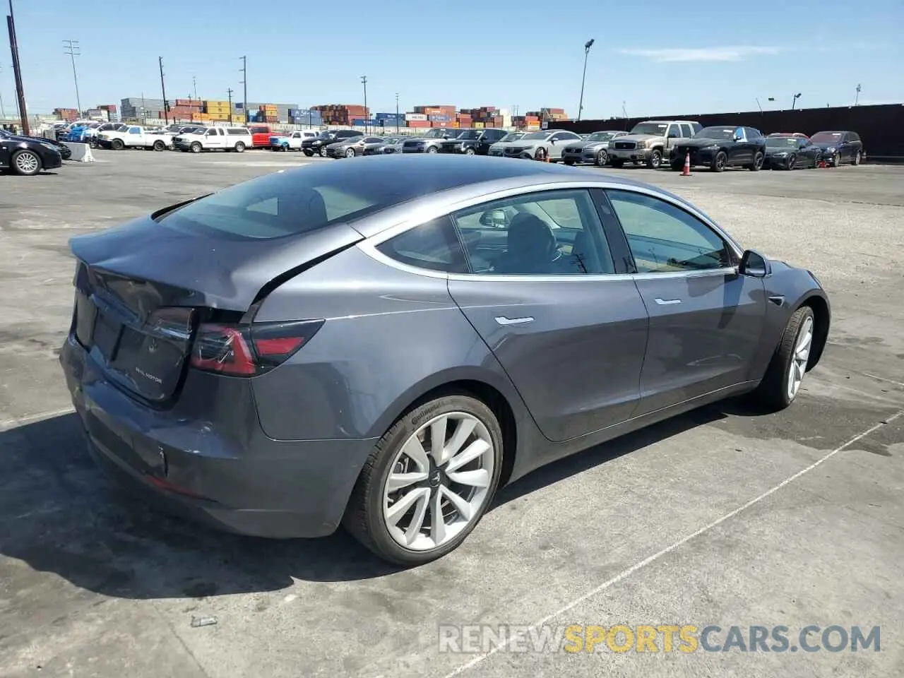 3 Photograph of a damaged car 5YJ3E1EB4LF650955 TESLA MODEL 3 2020