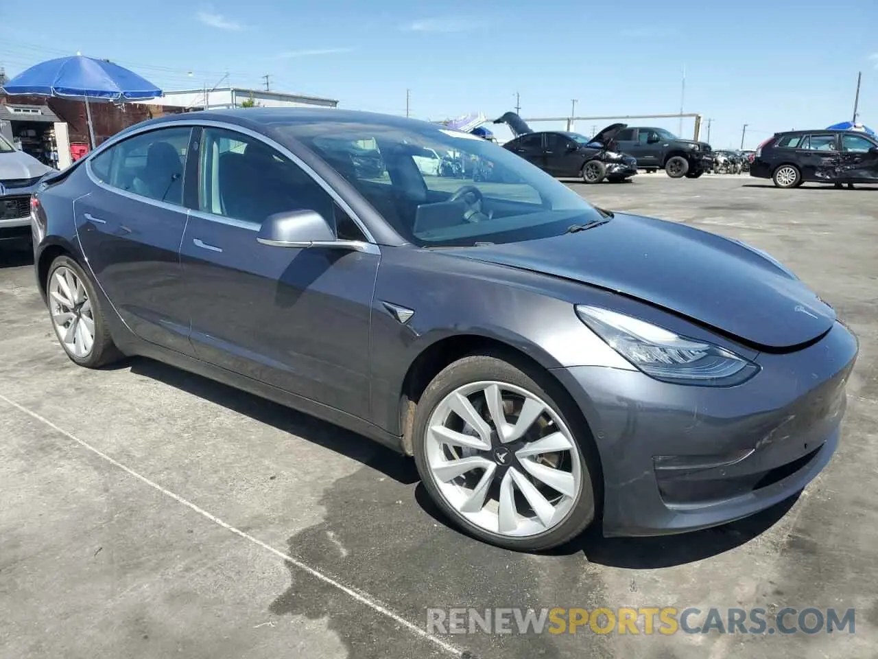 4 Photograph of a damaged car 5YJ3E1EB4LF650955 TESLA MODEL 3 2020