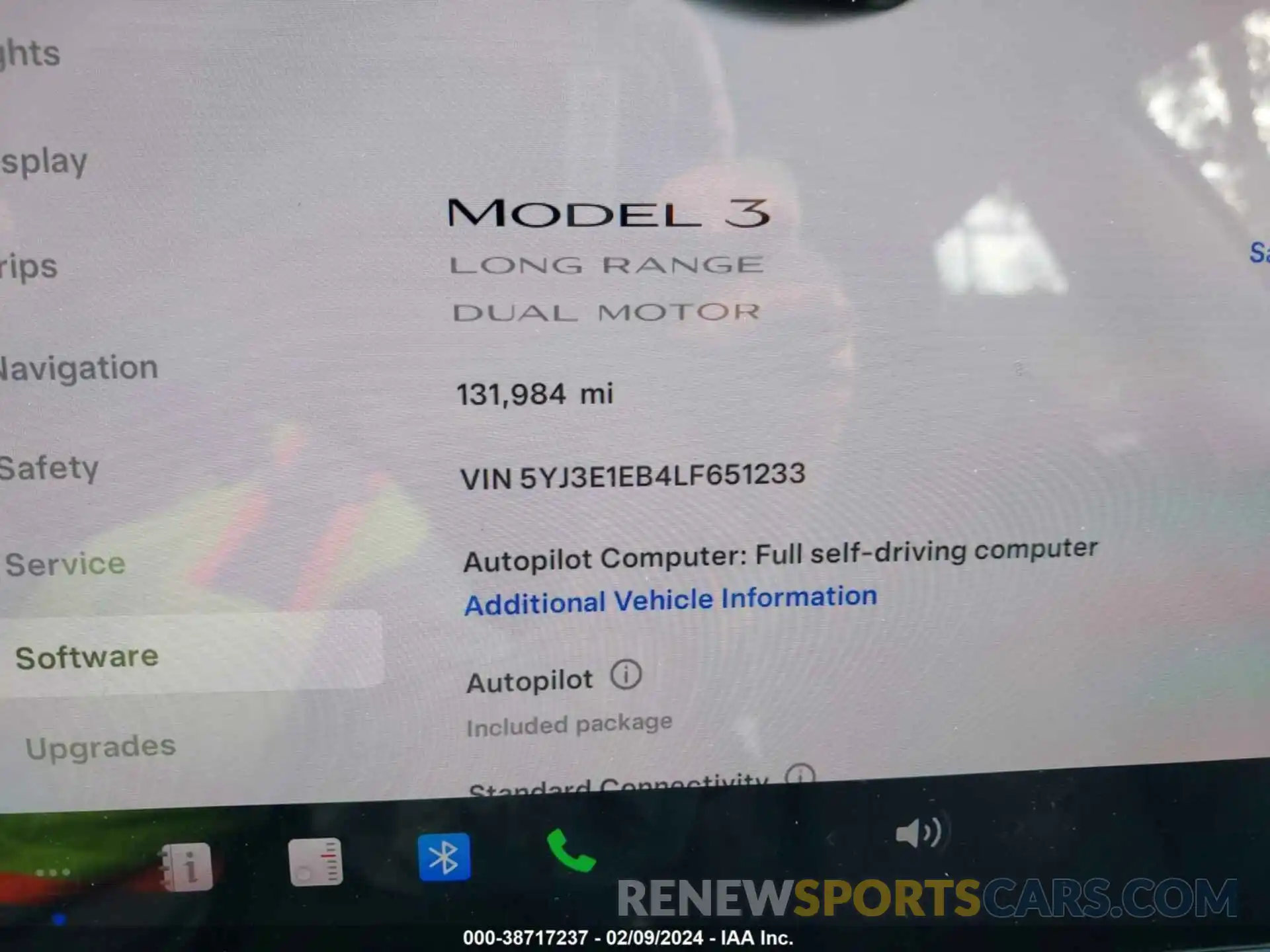 7 Photograph of a damaged car 5YJ3E1EB4LF651233 TESLA MODEL 3 2020