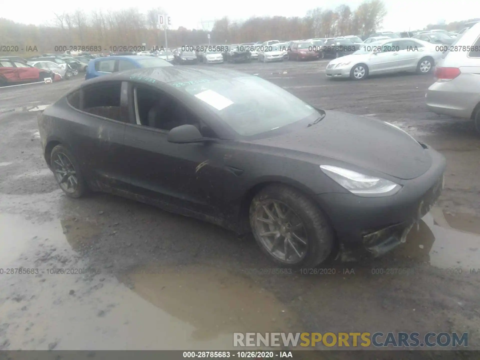 1 Photograph of a damaged car 5YJ3E1EB4LF662944 TESLA MODEL 3 2020