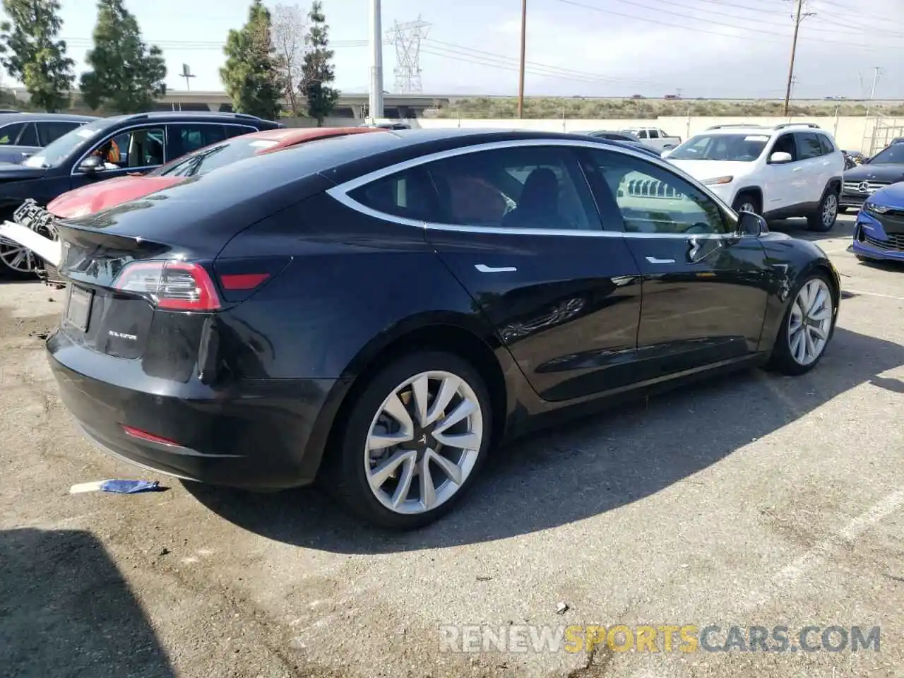 3 Photograph of a damaged car 5YJ3E1EB4LF663110 TESLA MODEL 3 2020