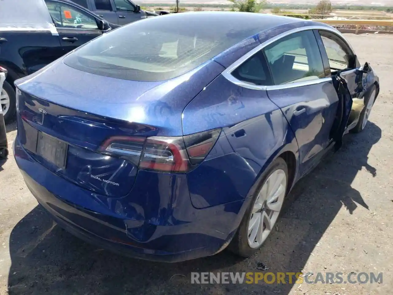 4 Photograph of a damaged car 5YJ3E1EB4LF667187 TESLA MODEL 3 2020