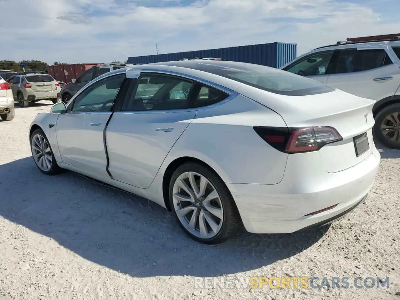 2 Photograph of a damaged car 5YJ3E1EB4LF667321 TESLA MODEL 3 2020