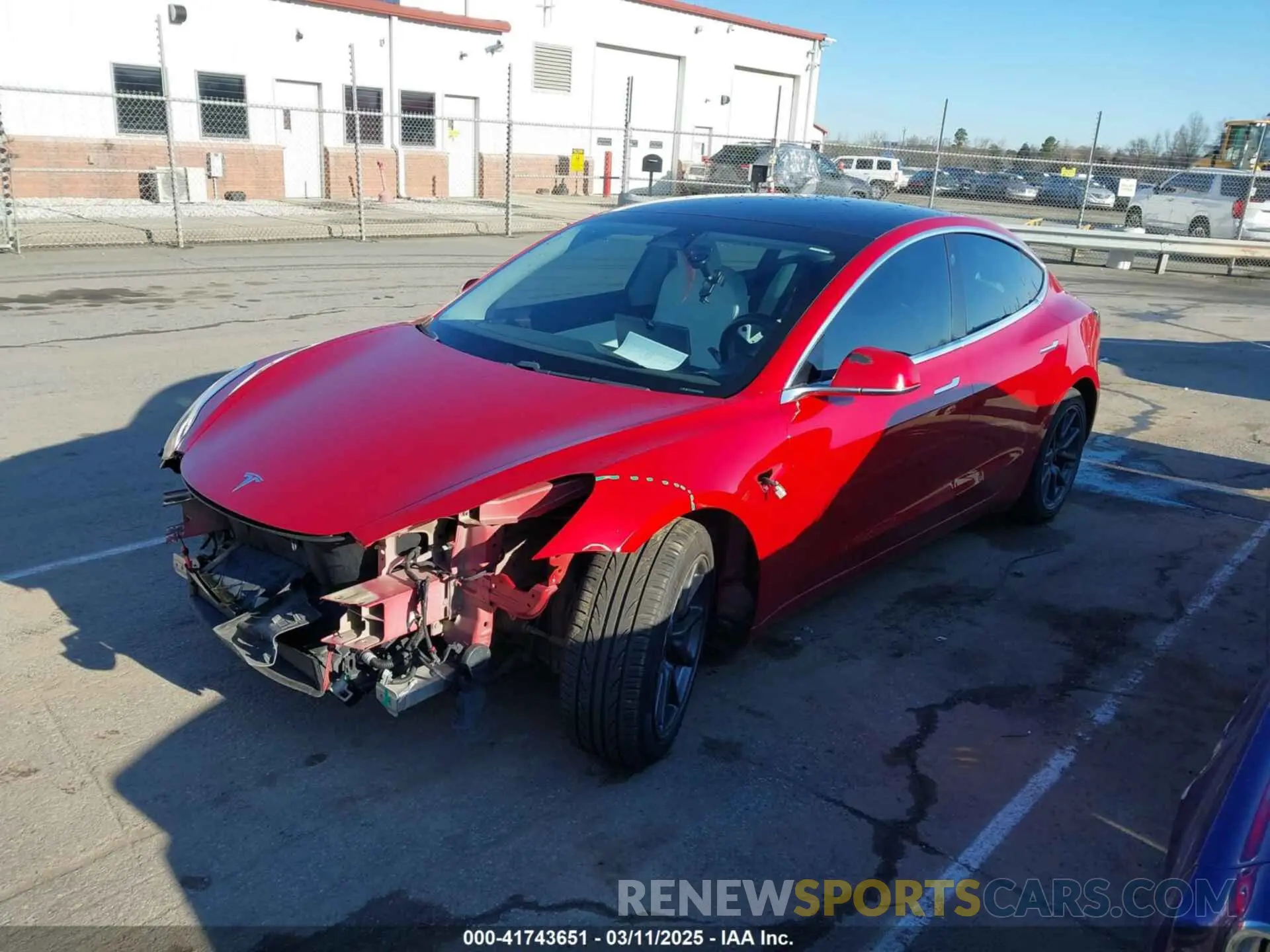 2 Photograph of a damaged car 5YJ3E1EB4LF668470 TESLA MODEL 3 2020