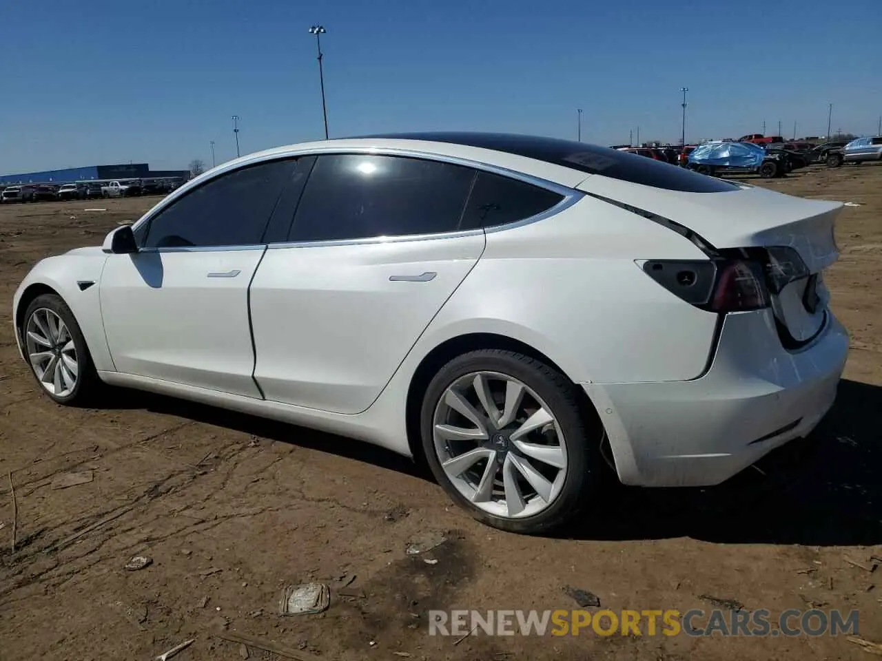 2 Photograph of a damaged car 5YJ3E1EB4LF736038 TESLA MODEL 3 2020