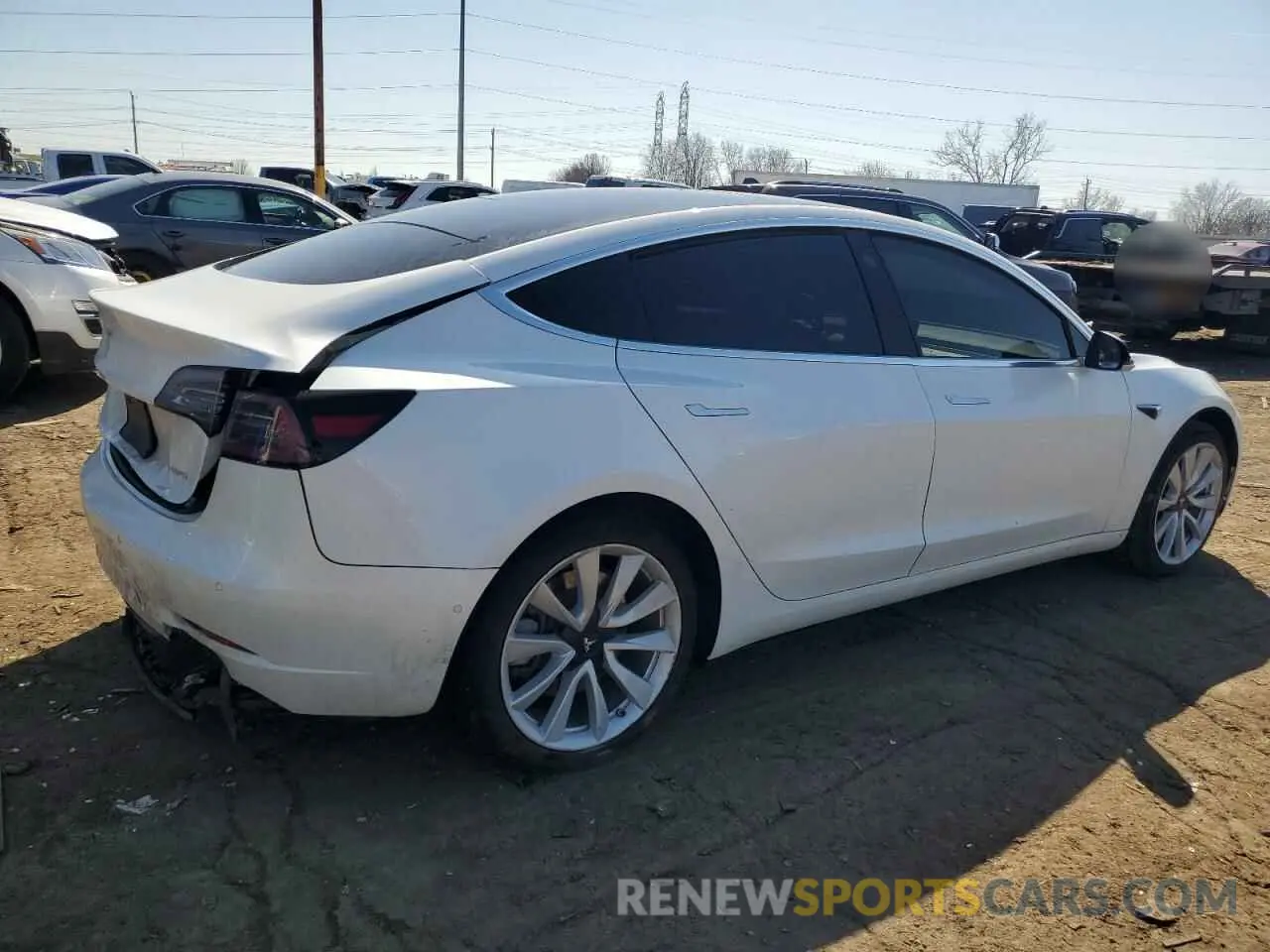 3 Photograph of a damaged car 5YJ3E1EB4LF736038 TESLA MODEL 3 2020