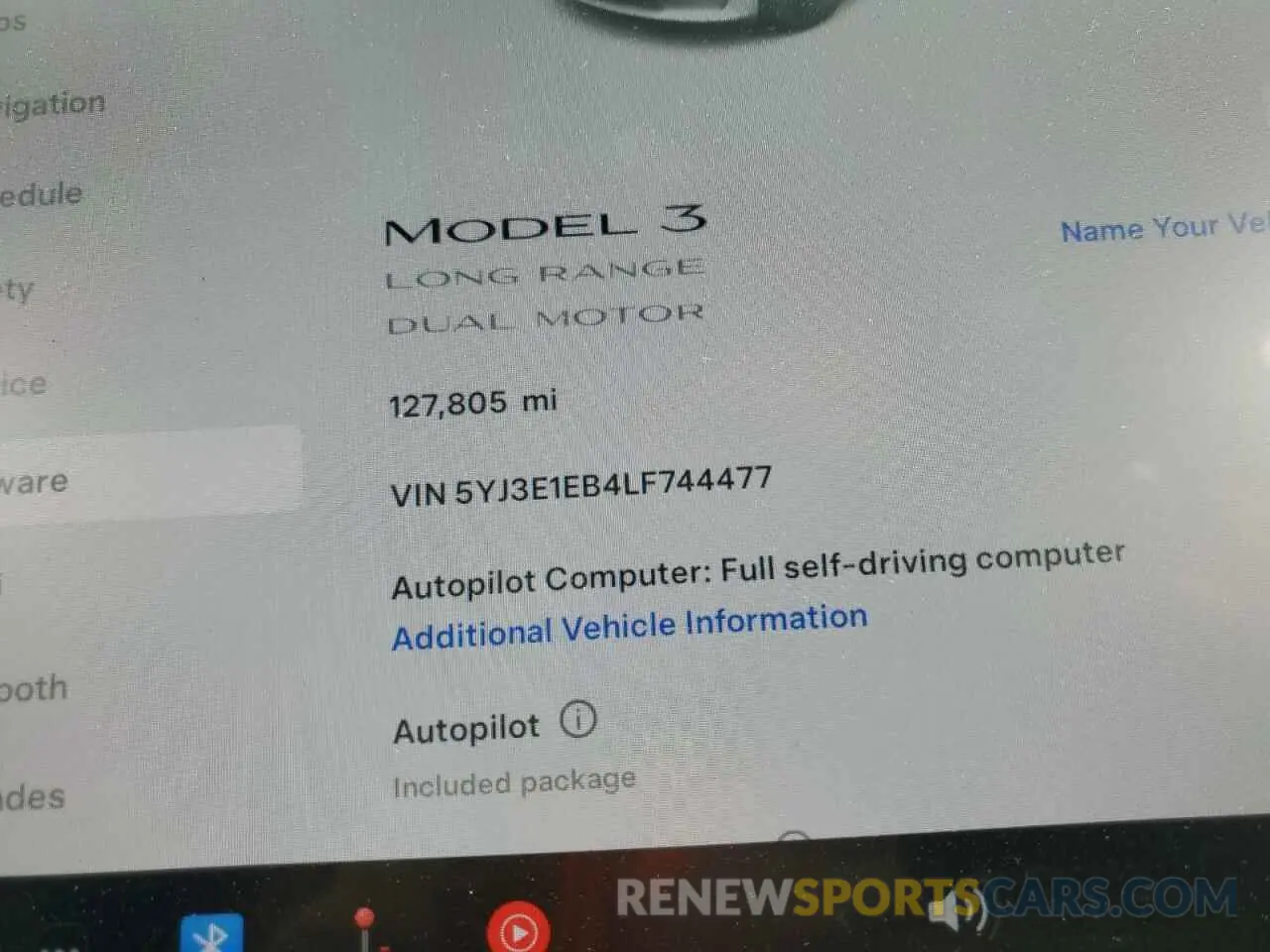 9 Photograph of a damaged car 5YJ3E1EB4LF744477 TESLA MODEL 3 2020
