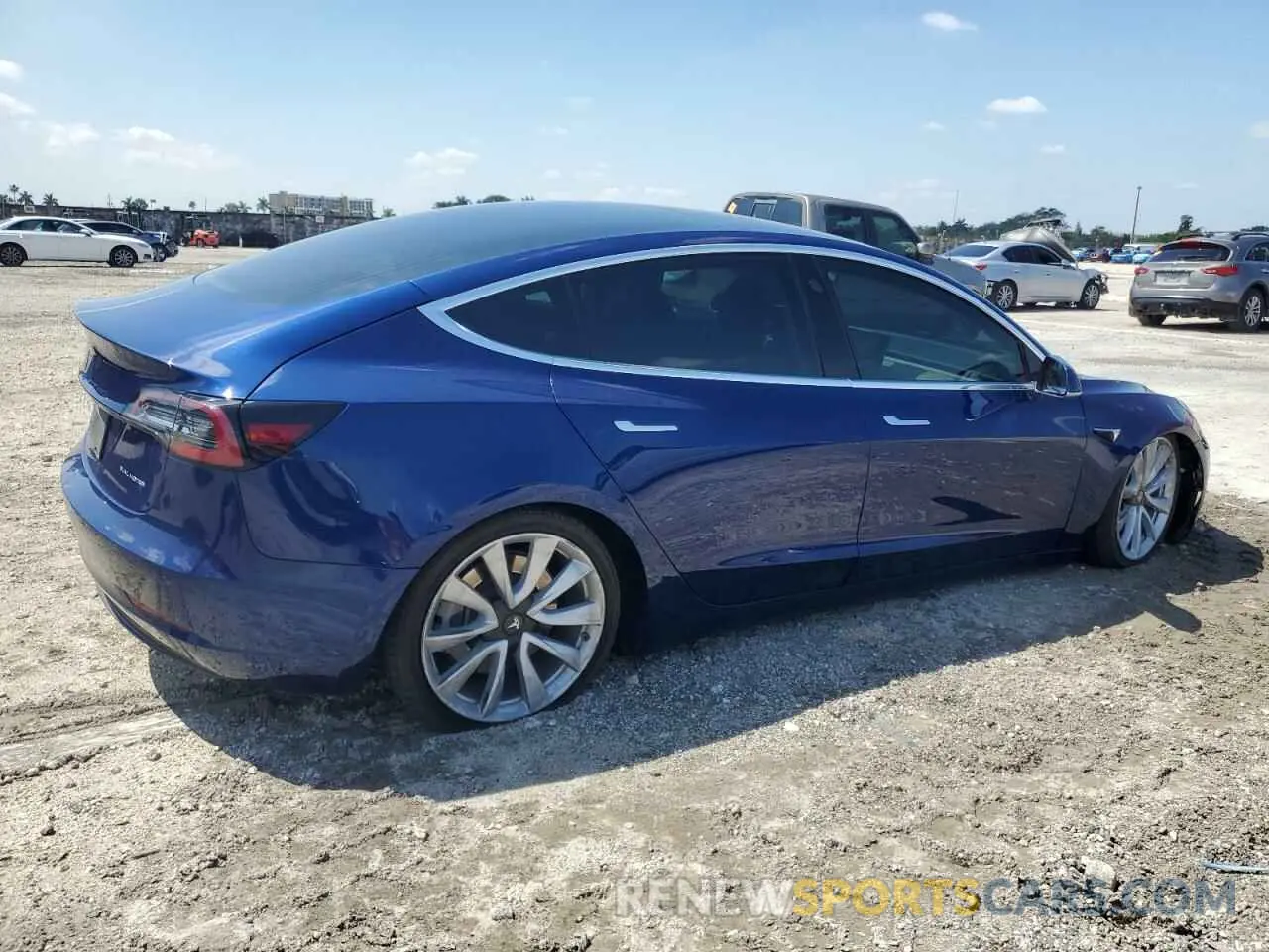 3 Photograph of a damaged car 5YJ3E1EB4LF744575 TESLA MODEL 3 2020