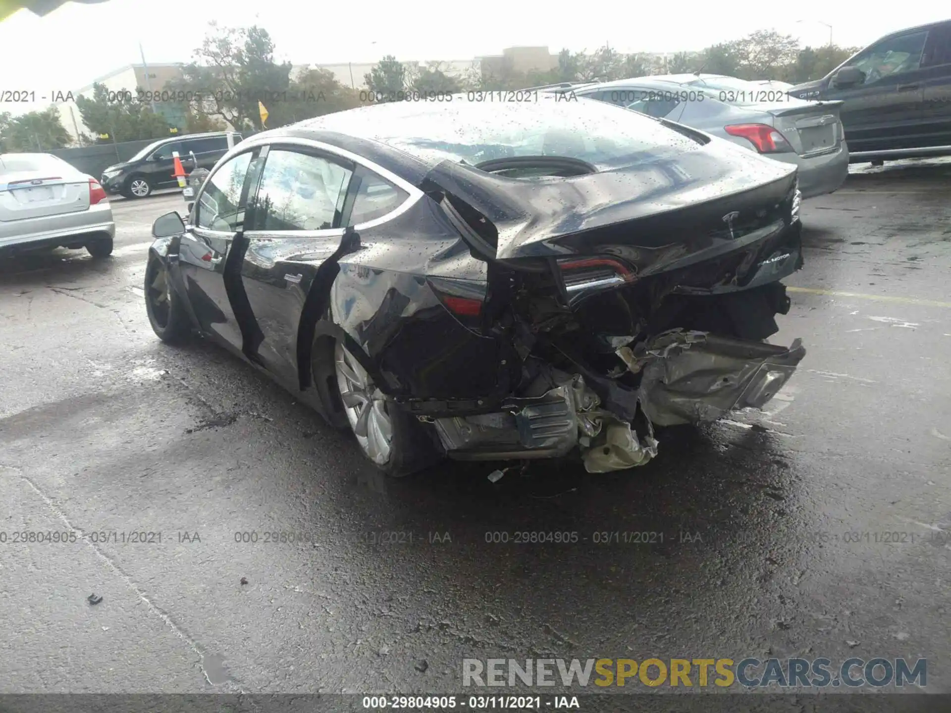 3 Photograph of a damaged car 5YJ3E1EB4LF746603 TESLA MODEL 3 2020