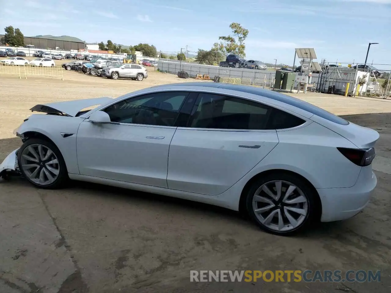 2 Photograph of a damaged car 5YJ3E1EB4LF788057 TESLA MODEL 3 2020