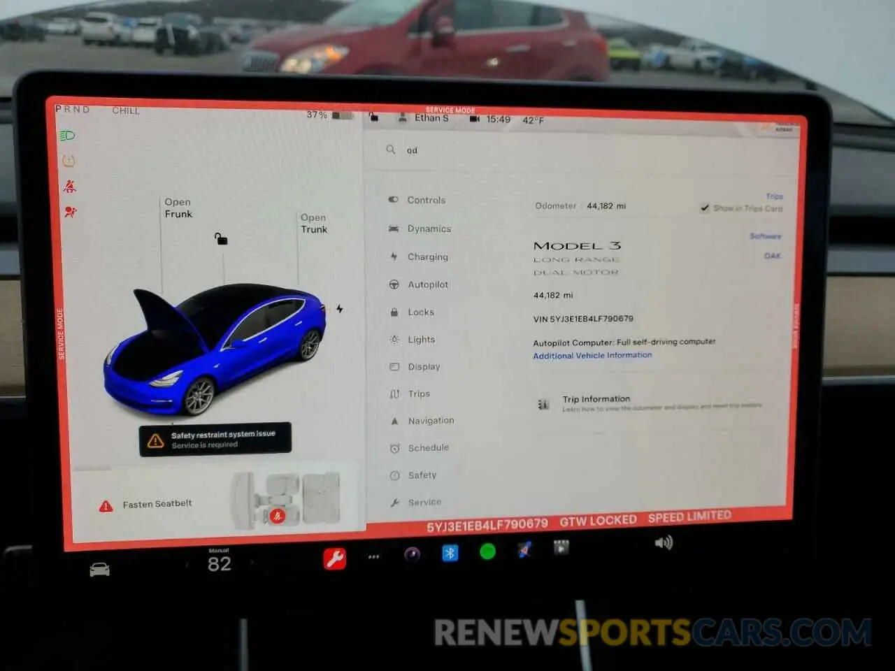 9 Photograph of a damaged car 5YJ3E1EB4LF790679 TESLA MODEL 3 2020