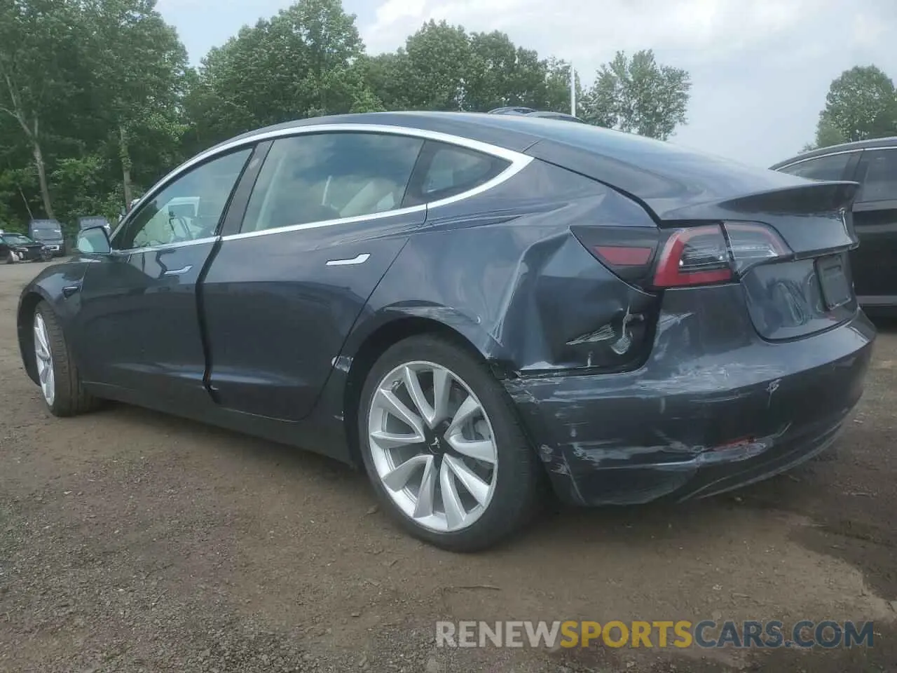 2 Photograph of a damaged car 5YJ3E1EB4LF795395 TESLA MODEL 3 2020