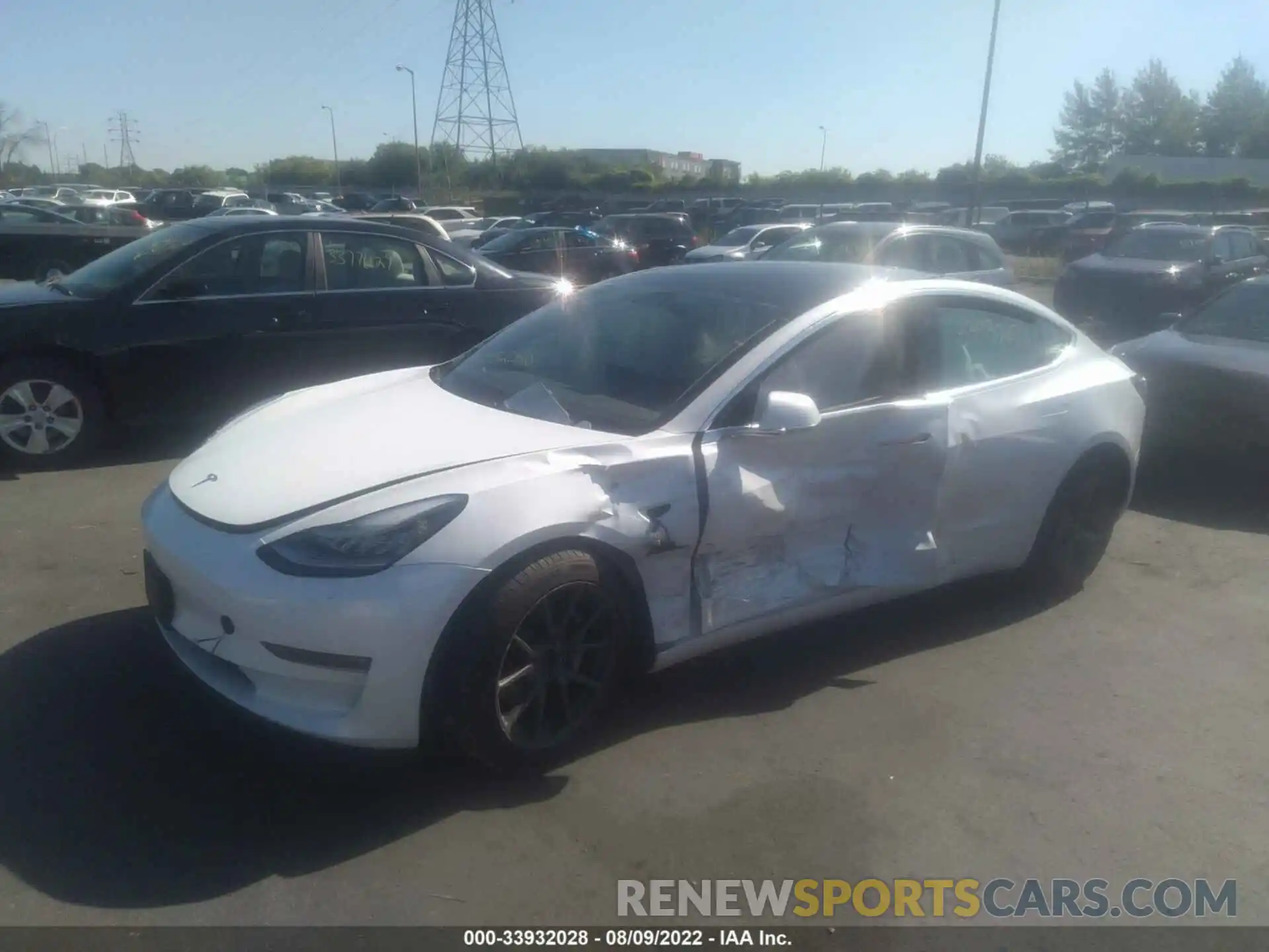 2 Photograph of a damaged car 5YJ3E1EB4LF806704 TESLA MODEL 3 2020