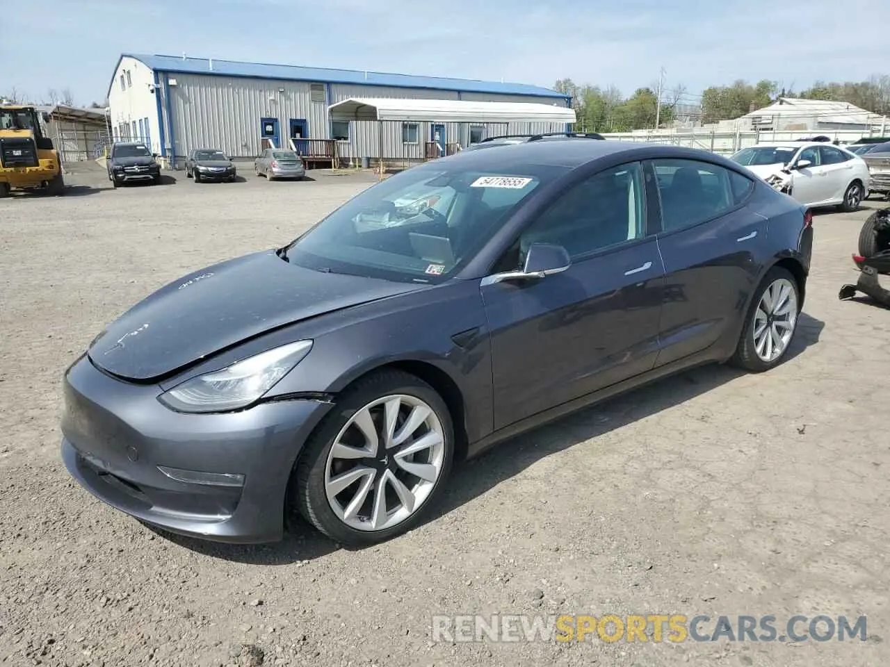 1 Photograph of a damaged car 5YJ3E1EB5LF589907 TESLA MODEL 3 2020