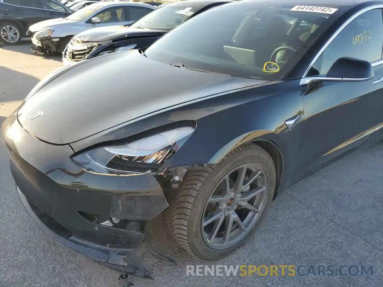 9 Photograph of a damaged car 5YJ3E1EB5LF599577 TESLA MODEL 3 2020