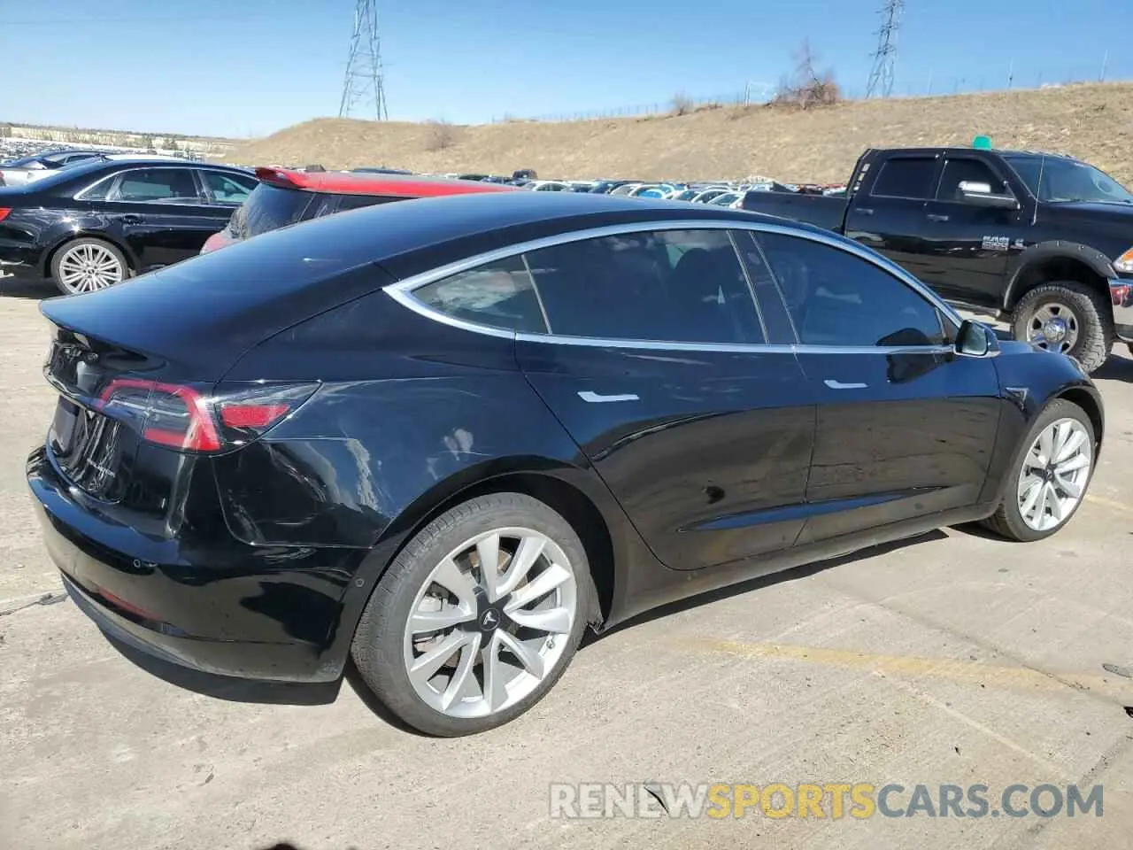3 Photograph of a damaged car 5YJ3E1EB5LF600579 TESLA MODEL 3 2020