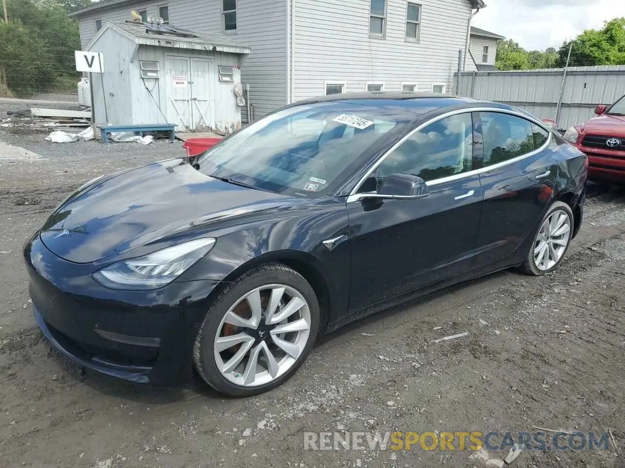 1 Photograph of a damaged car 5YJ3E1EB5LF600596 TESLA MODEL 3 2020